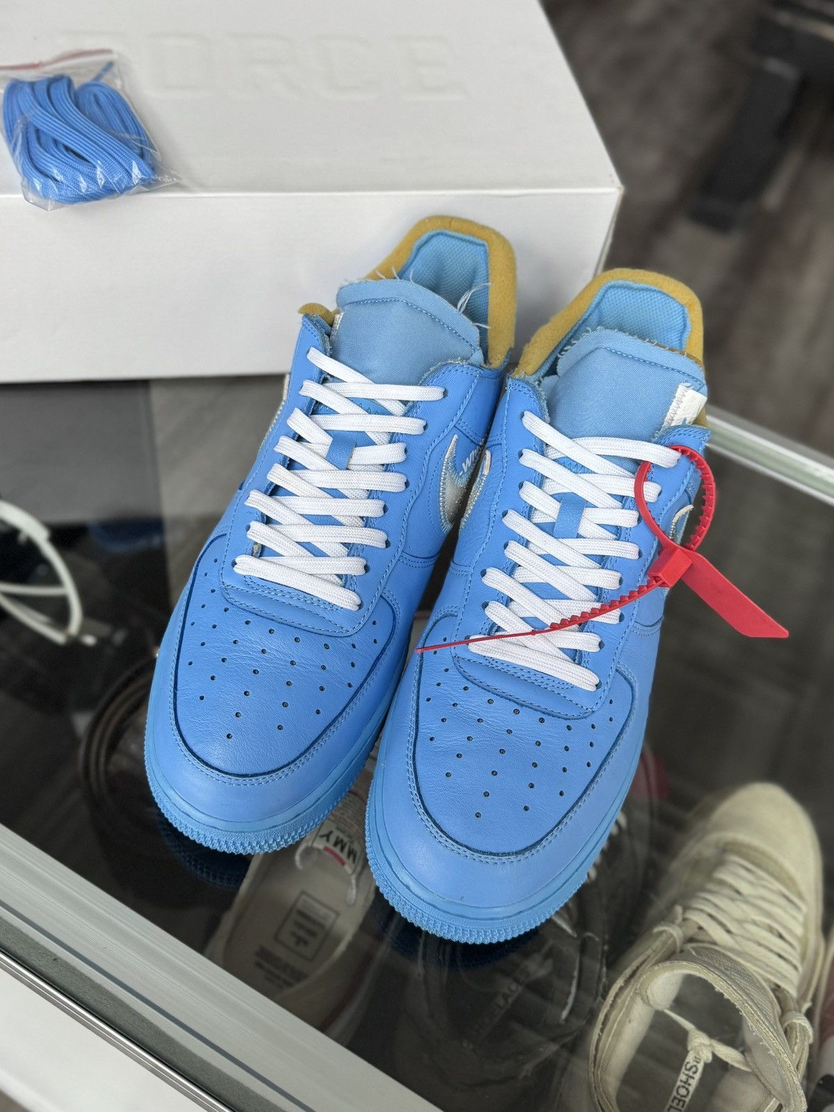 Nike × Off-White Nike Air Force 1 Low '07 x Off-White MCA OG All CLEAN Size US 10.5 / EU 43-44 - 5 Thumbnail