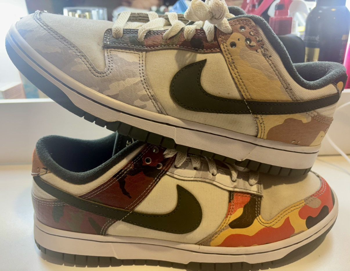 Nike Nike Dunk Low Multi Camo Size US 7.5 / EU 40-41 - 1 Thumbnail