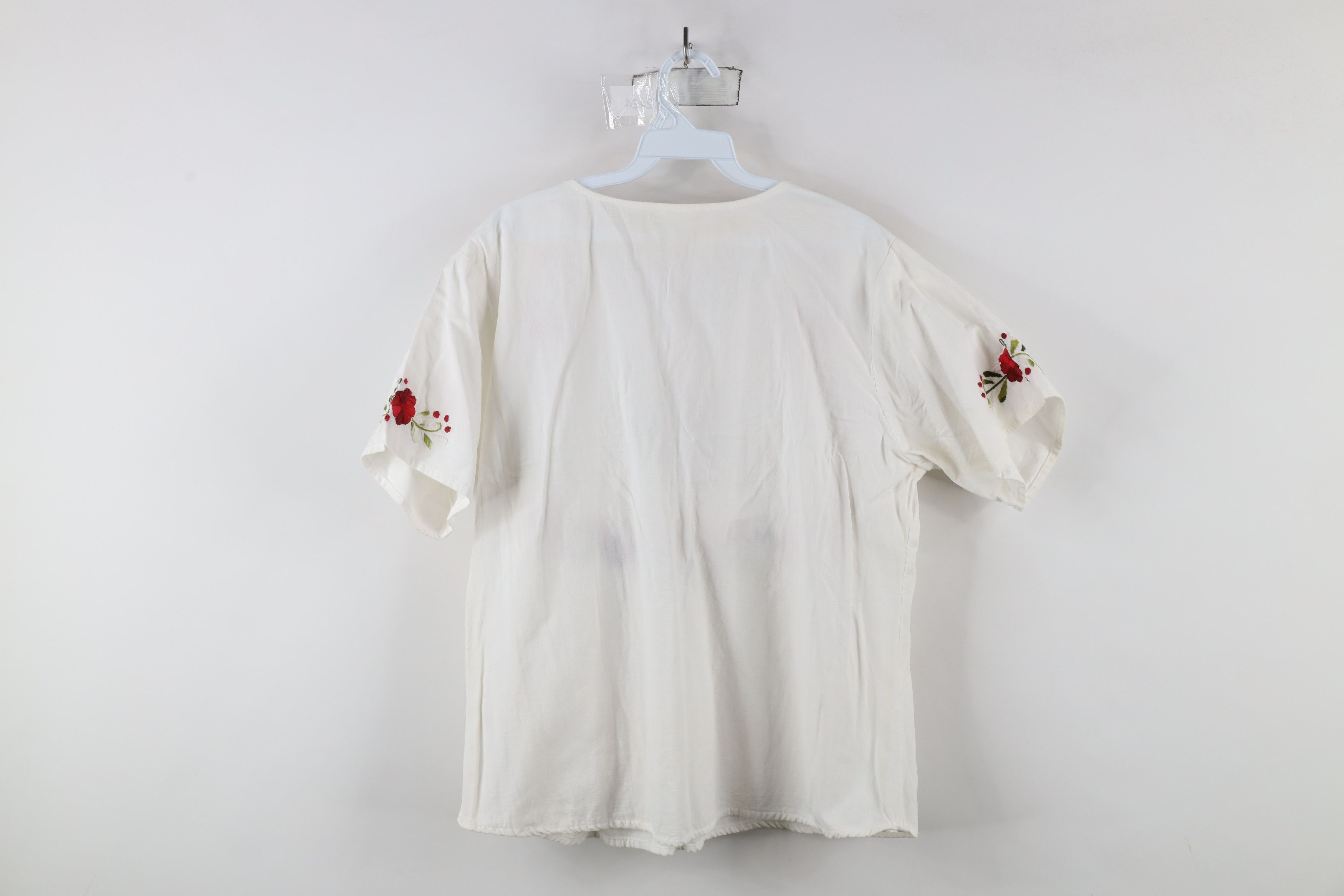 Vintage Vintage 70s Streetwear Embroidered Flower Boho Chic Shirt Size L / US 10 / IT 46 - 11 Thumbnail