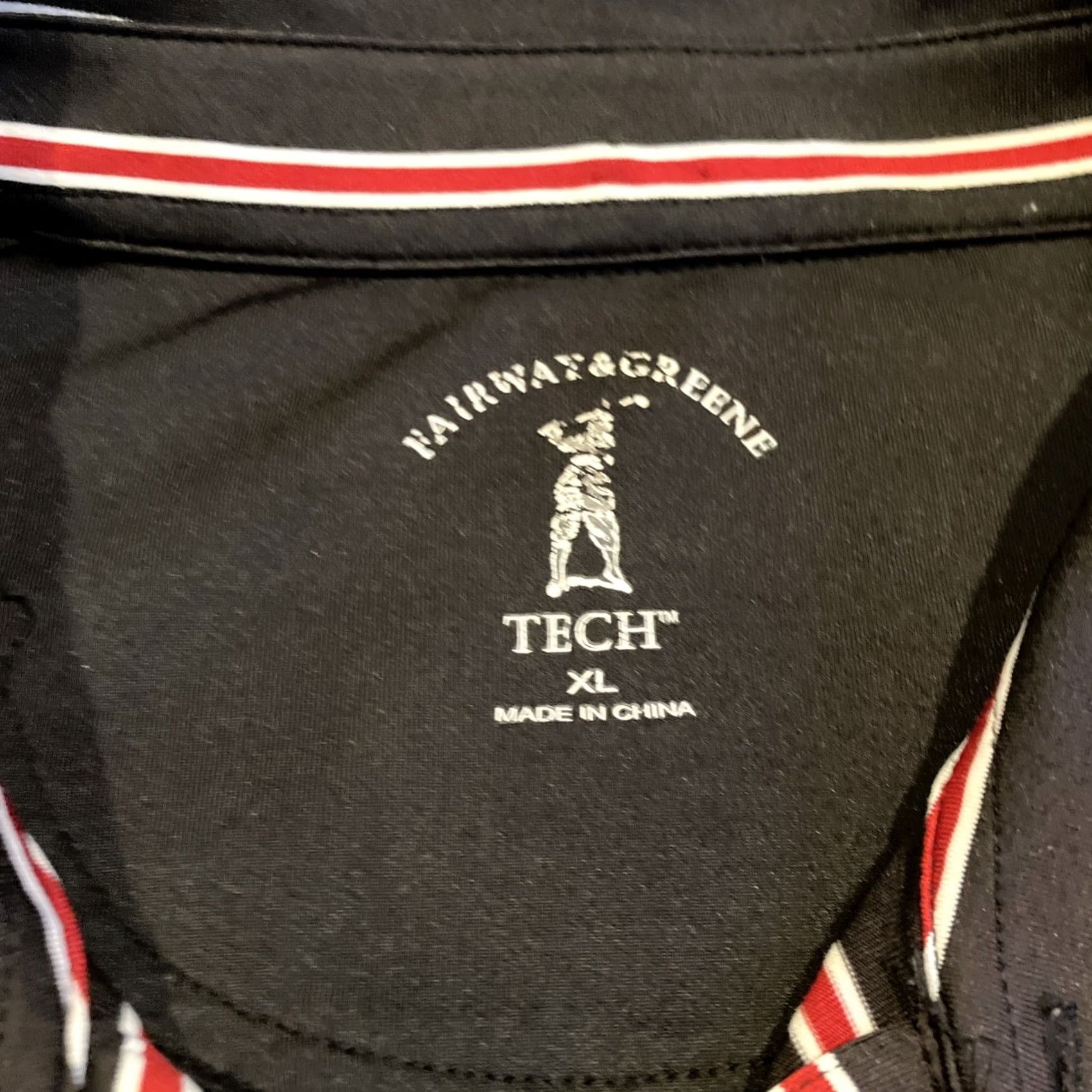 Vintage FAIRWAY & GREENE Winged Foot Black Striped Golf Polo Men XL Size US XL / EU 56 / 4 - 3 Thumbnail