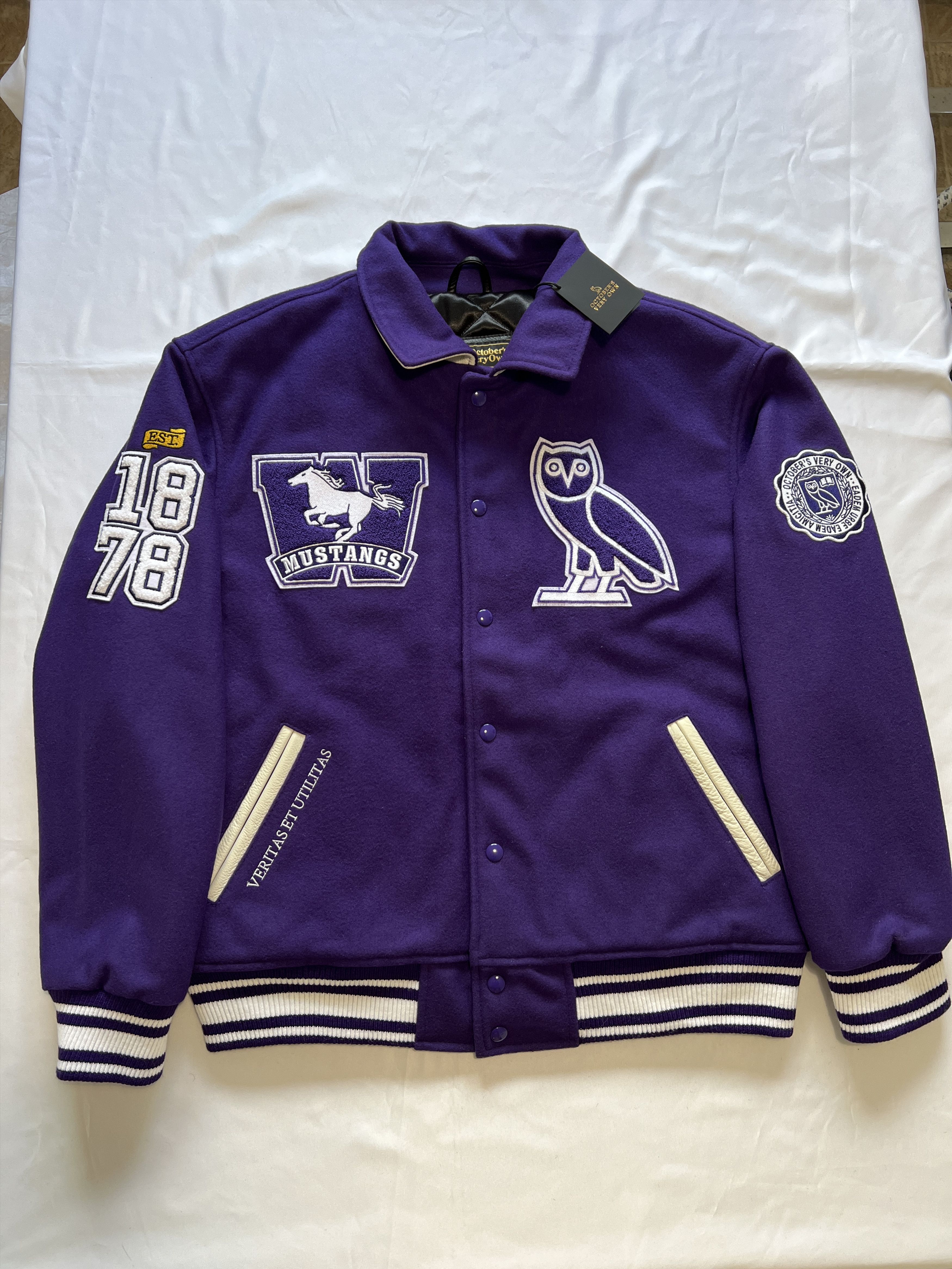 Drake OVO WESTERN UNIVERSITY MUSTANGS CAMPUS VARSITY JACKET Size US XL / EU 56 / 4 - 1 Thumbnail