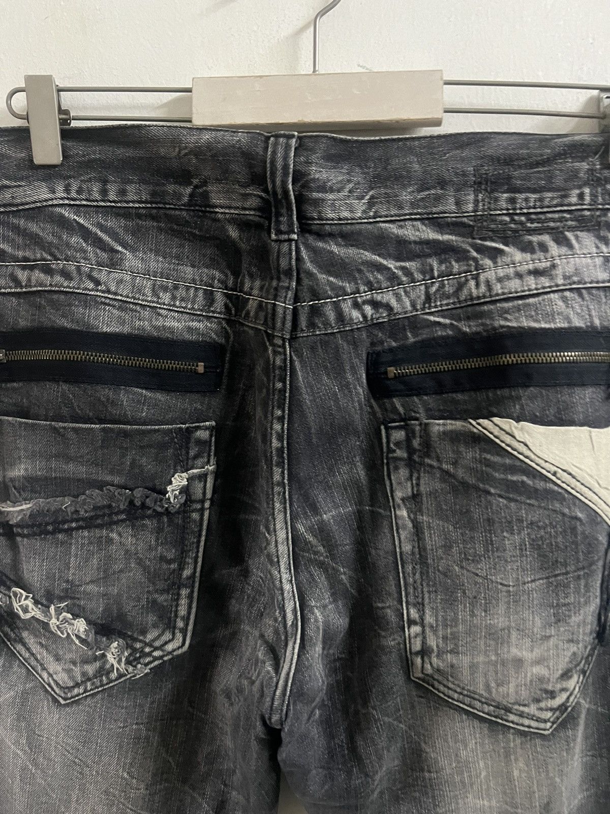 Designer × Hysteric Glamour × Japanese Brand FLARED🔥BLOW BY BLUE DISTRESSED DENIM PANT Size US 36 / EU 52 - 15 Thumbnail