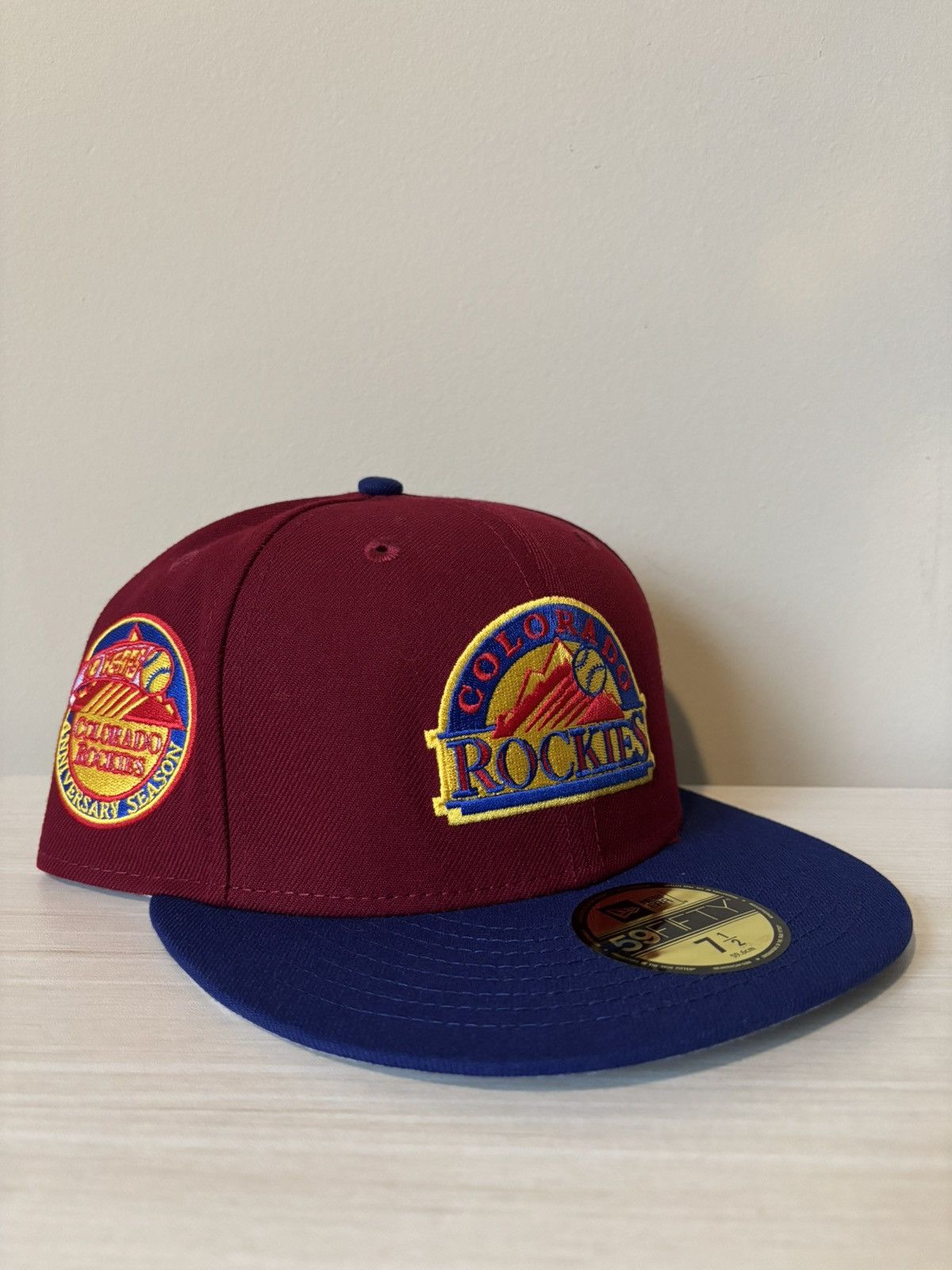 Hat Club Colorado Rockies Fitted Size 7 1/2 Sangria HatClub Size ONE SIZE - 1 Thumbnail