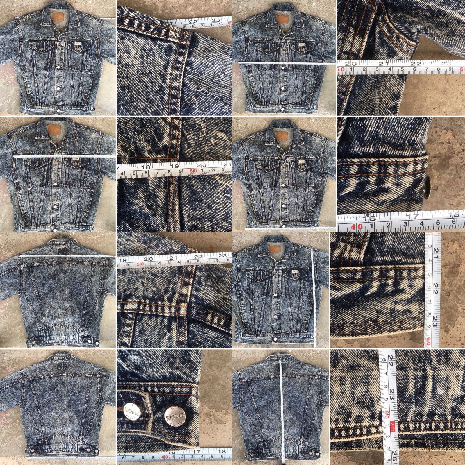 Denime VINTAGE Hoko Jeans Jacket Hoko New York Denim M 1980s 80s Size US 31 - 8 Thumbnail