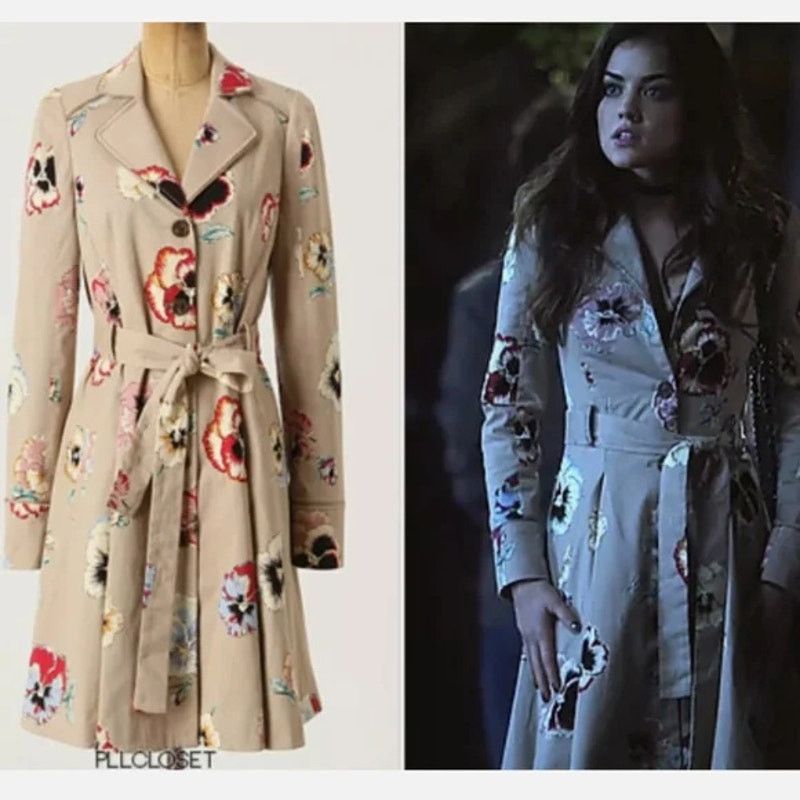 Anthropologie Anthropologie Elevenses Floral Trench coat Dress Women's 0 Size XS / US 0-2 / IT 36-38 - 6 Thumbnail