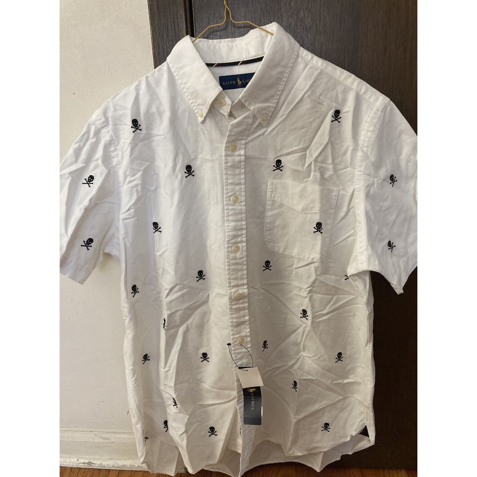 Polo Ralph Lauren NWT Ralph Lauren Skull Crossbones Logo Shirt White L Size US L / EU 52-54 / 3 - 1 Thumbnail