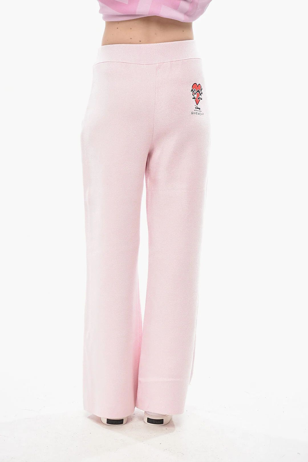 Givenchy og1mm0326 Knit Palazzo Pant in Pink Size 28" / US 6 / IT 42 - 2 Thumbnail