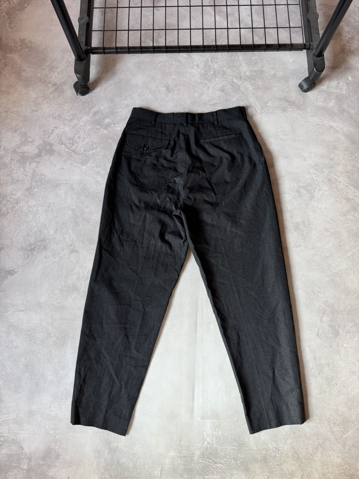 Comme des Garcons VTG 1989 Comme des Garcon Mens Wool Black Trouser Pants Size US 30 / EU 46 - 11 Thumbnail