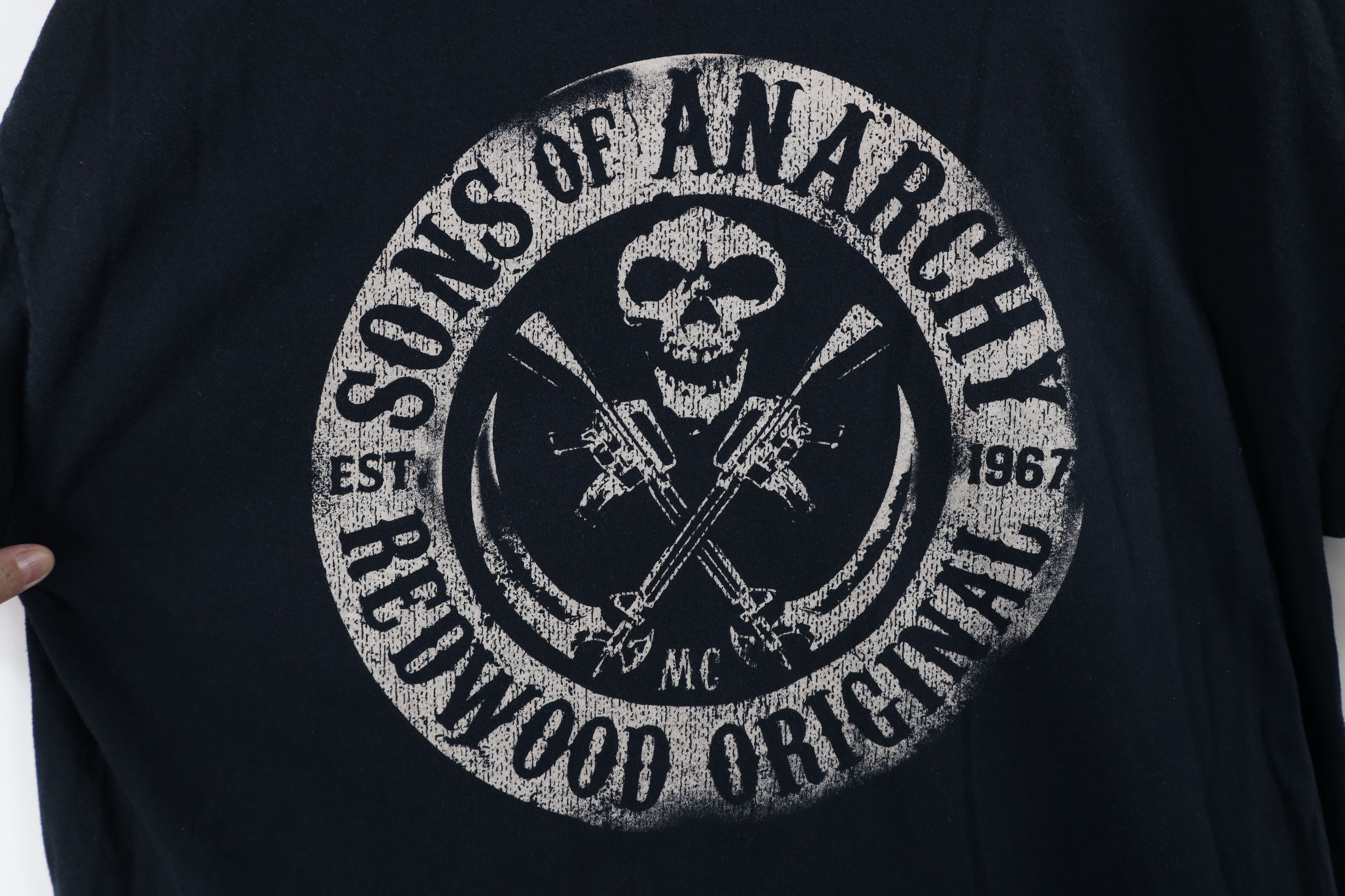 Vintage Vintage Y2K Streetwear of Anarchy Redwood Original T-Shirt Size US XXL / EU 58 / 5 - 4 Thumbnail