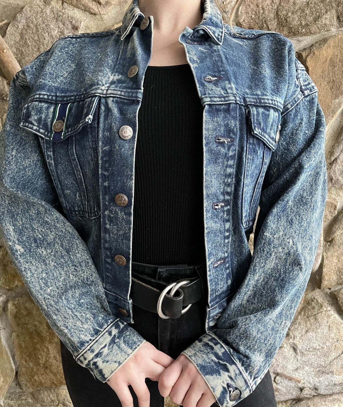 Levi's × Vintage Vintage Levi's Denim Jacket Rare Star logo Size S / US 4 / IT 40 - 7 Thumbnail