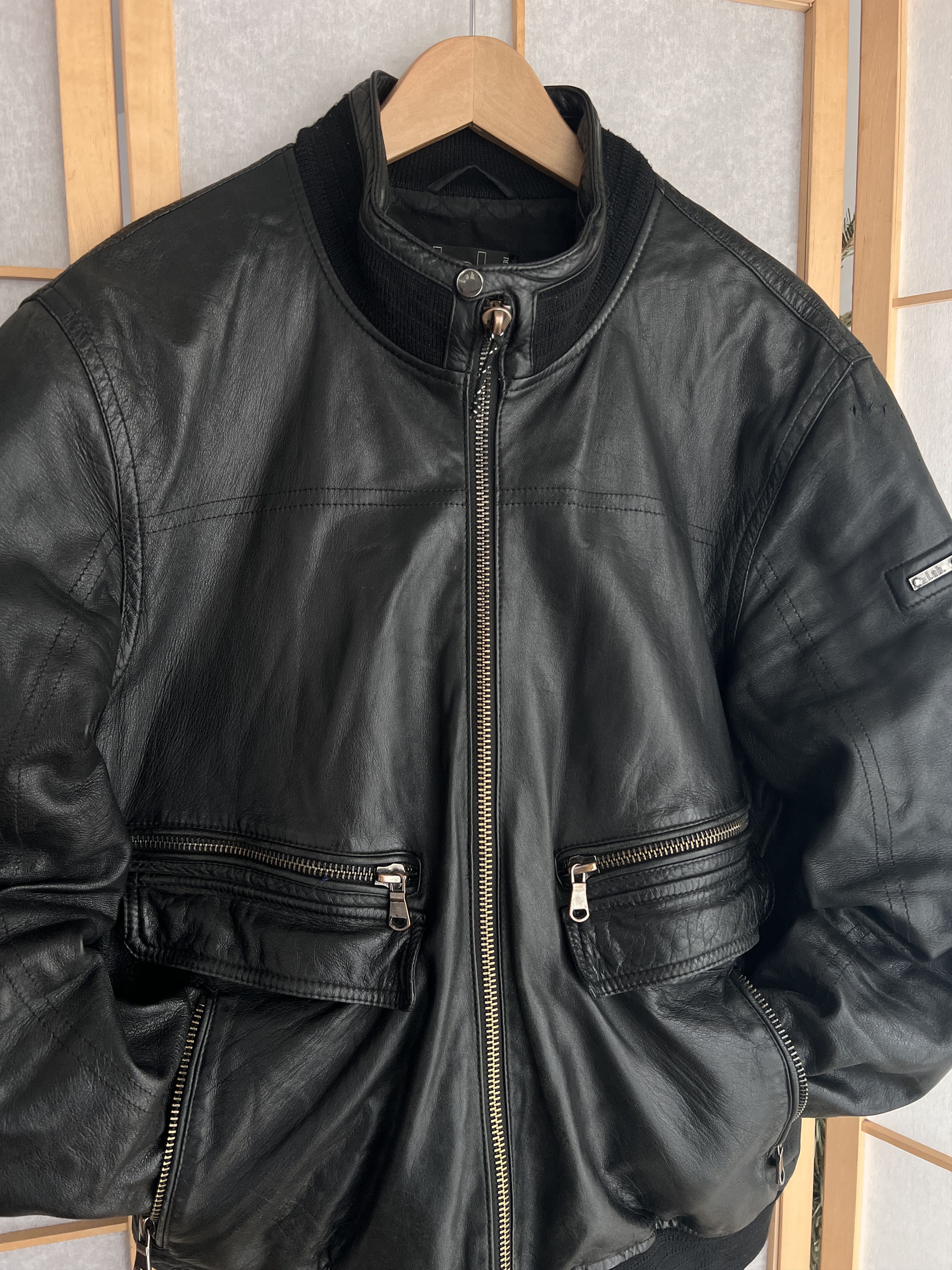 If Six Was Nine Vintage 2000s leather bomber jacket baggy boxy y2k japanese Size US L / EU 52-54 / 3 - 13 Thumbnail