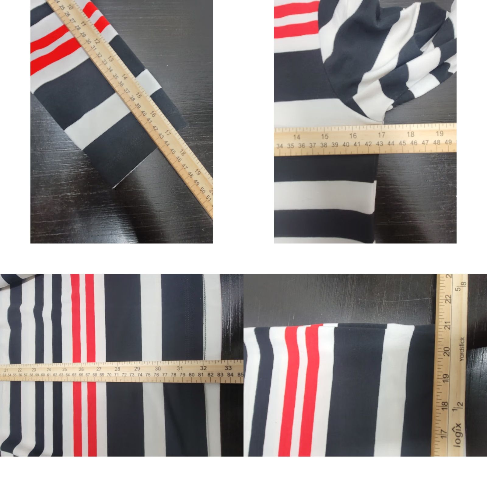 Vintage Womens HAANI Striped 3/4 Sleeve Dress Size Small Knee Length Black Size S / US 4 / IT 40 - 8 Thumbnail