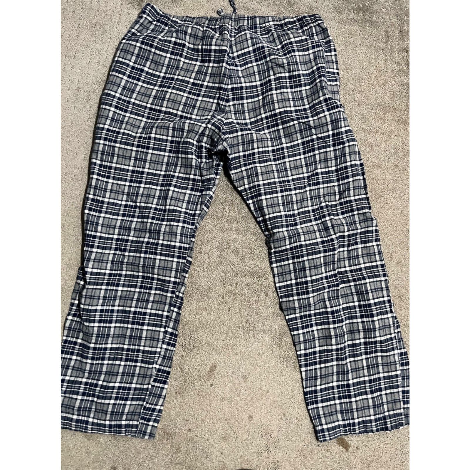 Gap VINTAGE Gap Men Lounge Pants - Size Large Blue Plaid Check Men Lounge Pants L Blue Plaid Size US 33 - 3 Thumbnail