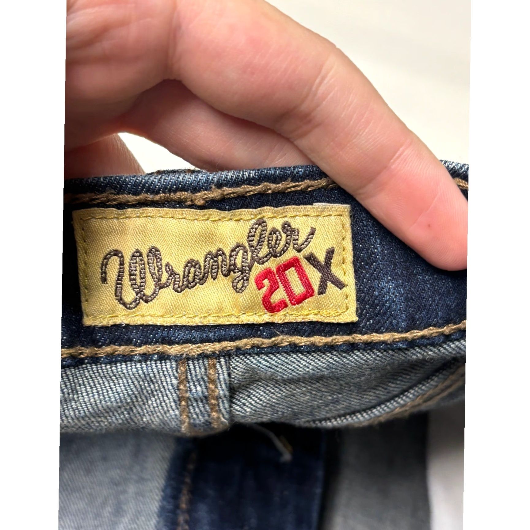 Wrangler Wrangler 20X Style 33 Jeans Mens 38x30 Dark Wash Straight Leg Relaxed Fit Denim Size US 38 / EU 54 - 5 Thumbnail