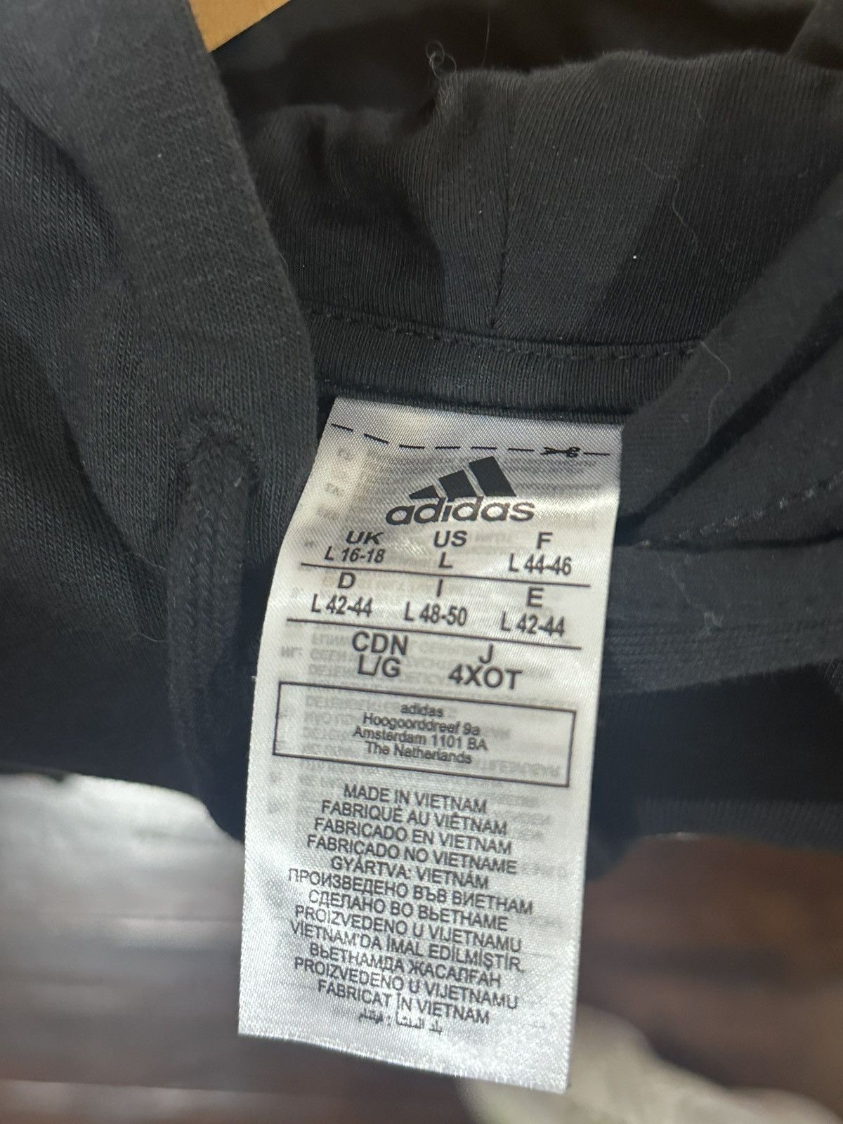 Adidas ADIDAS Men’s Hoodie Size US L / EU 52-54 / 3 - 3 Thumbnail