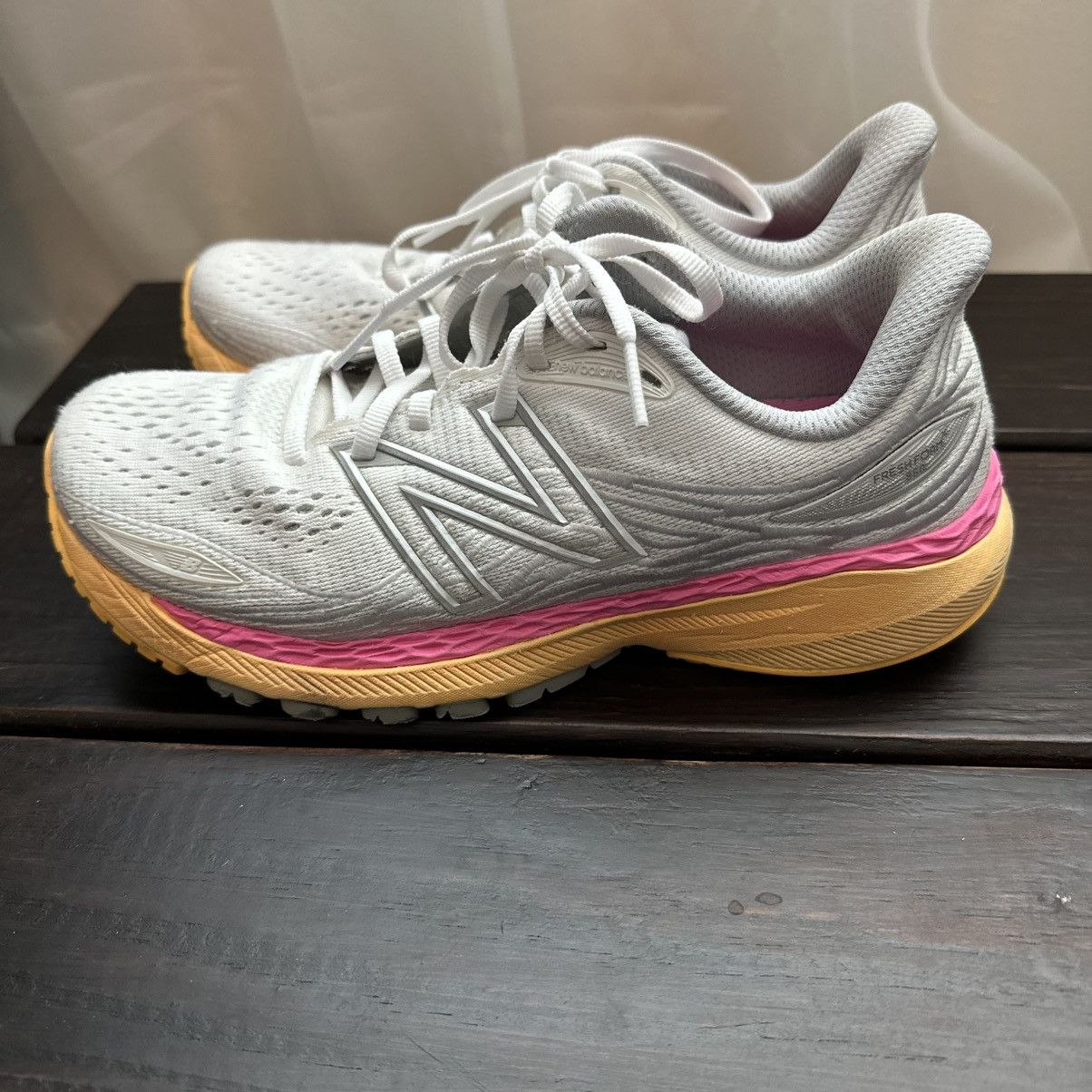 New Balance New Balance - 860v12 Running Shoes-White/Pink/Orange- Sz 7.5 Size US 7.5 / IT 37.5 - 3 Thumbnail