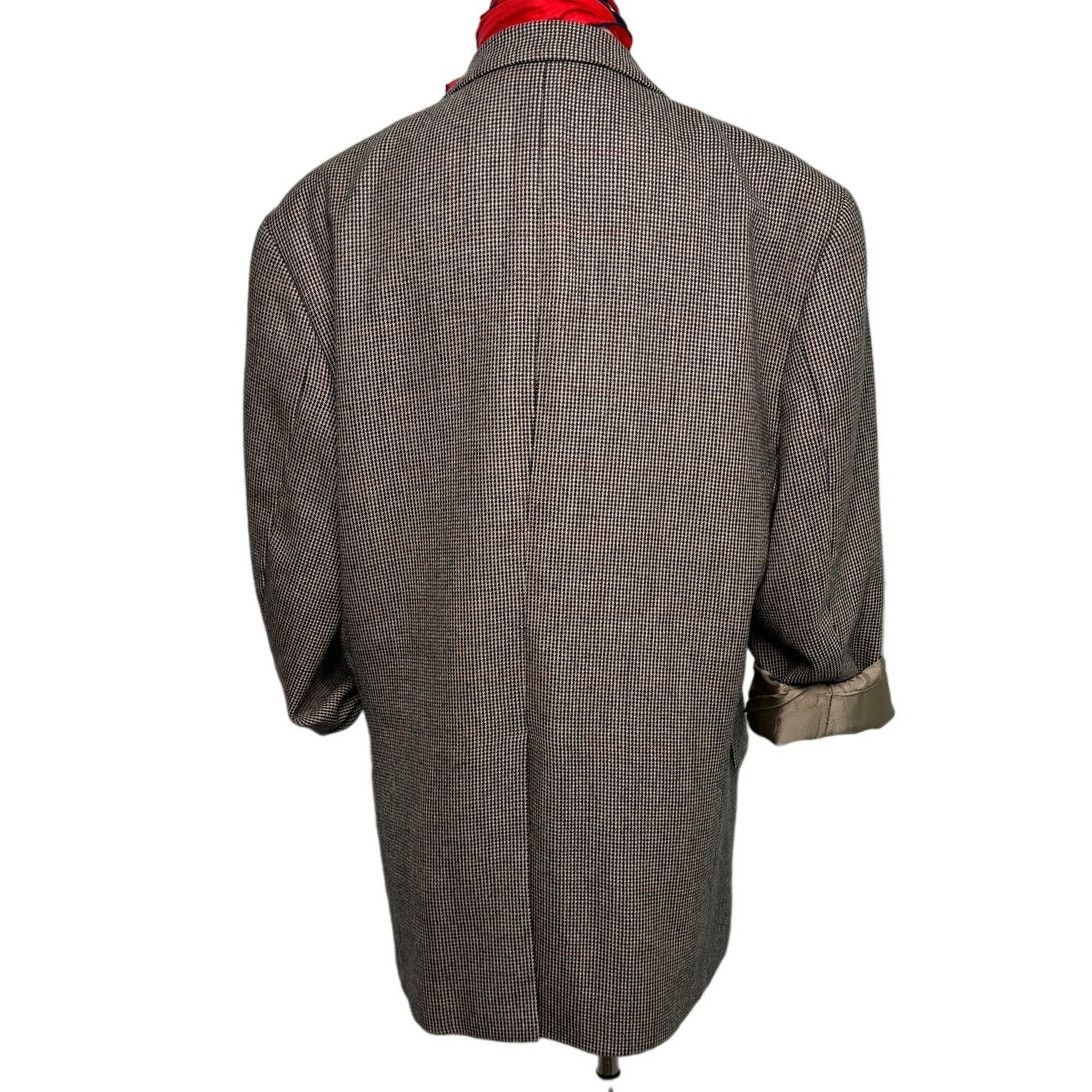 Chaps × Vintage Vintage Chaps Ralph Lauren Wool Alpaca Check Jacket 42T Size 42L - 5 Thumbnail