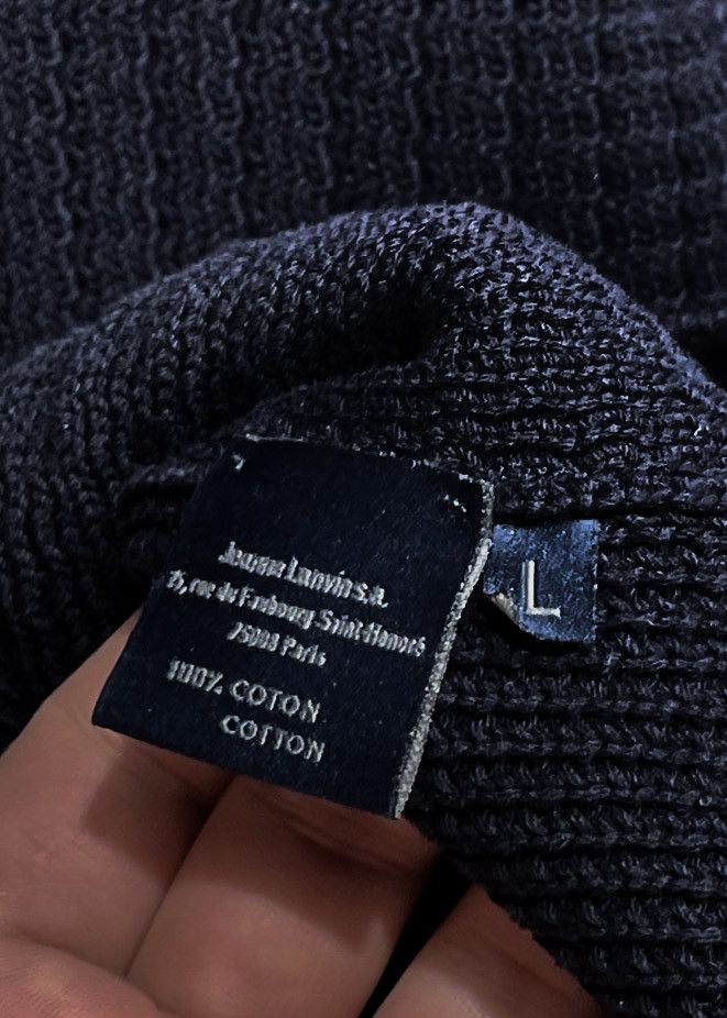 Lanvin Lanvin Navy Cotton Knit Sweater Size US L / EU 52-54 / 3 - 6 Thumbnail