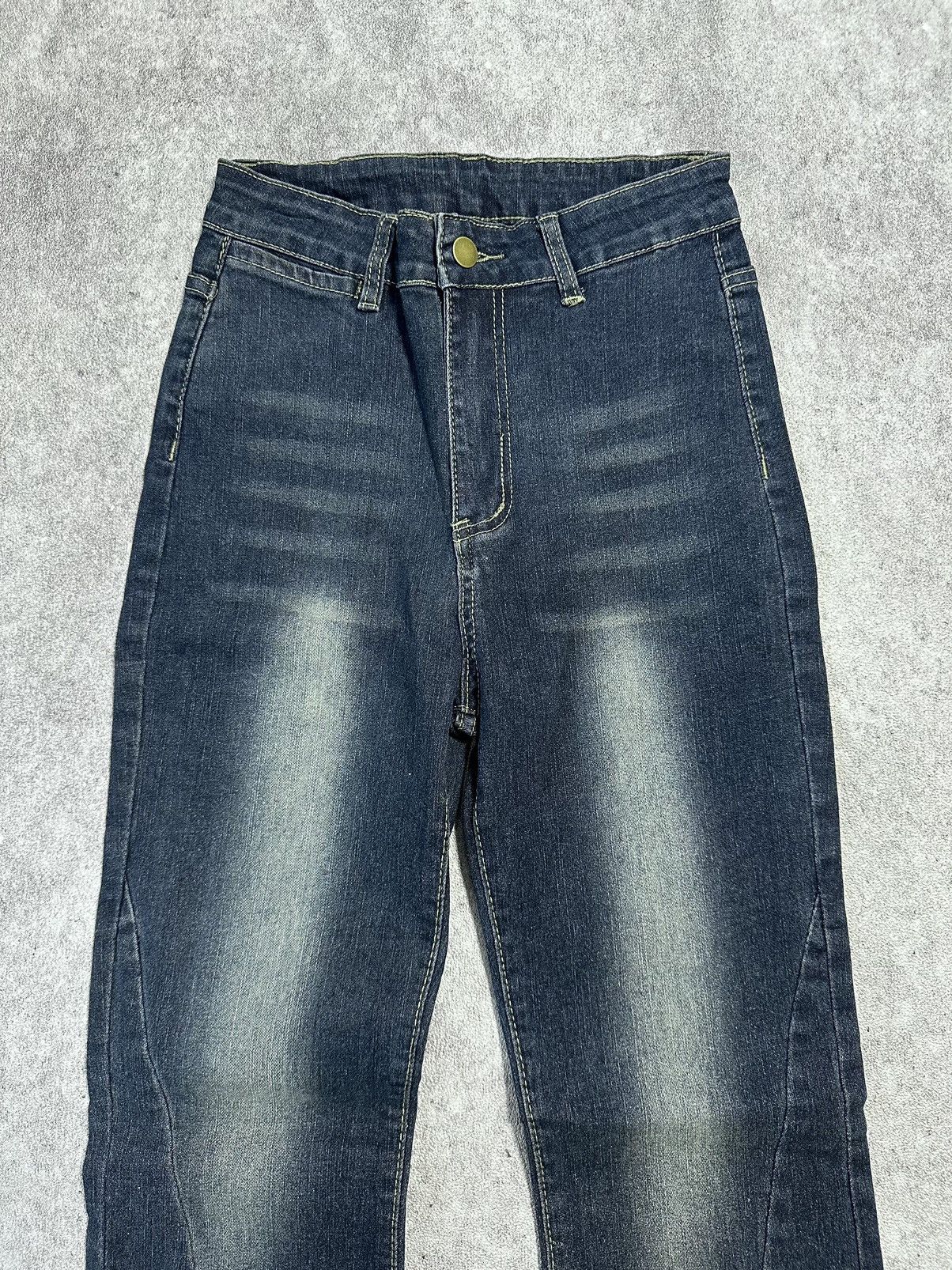 If Six Was Nine Y2K Romwe stretch Lace Up flare Denim Size 28" / US 6 / IT 42 - 4 Thumbnail