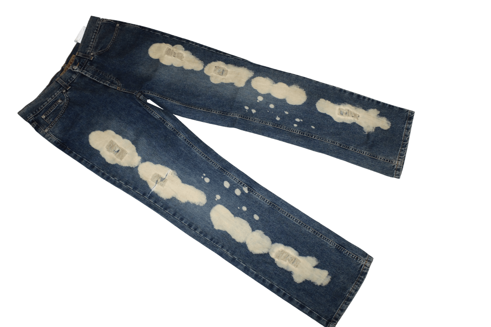 John Richmond Richmond Denim Baggy Distressed Punk Grunge Jeans Size US 32 / EU 48 - 3 Thumbnail