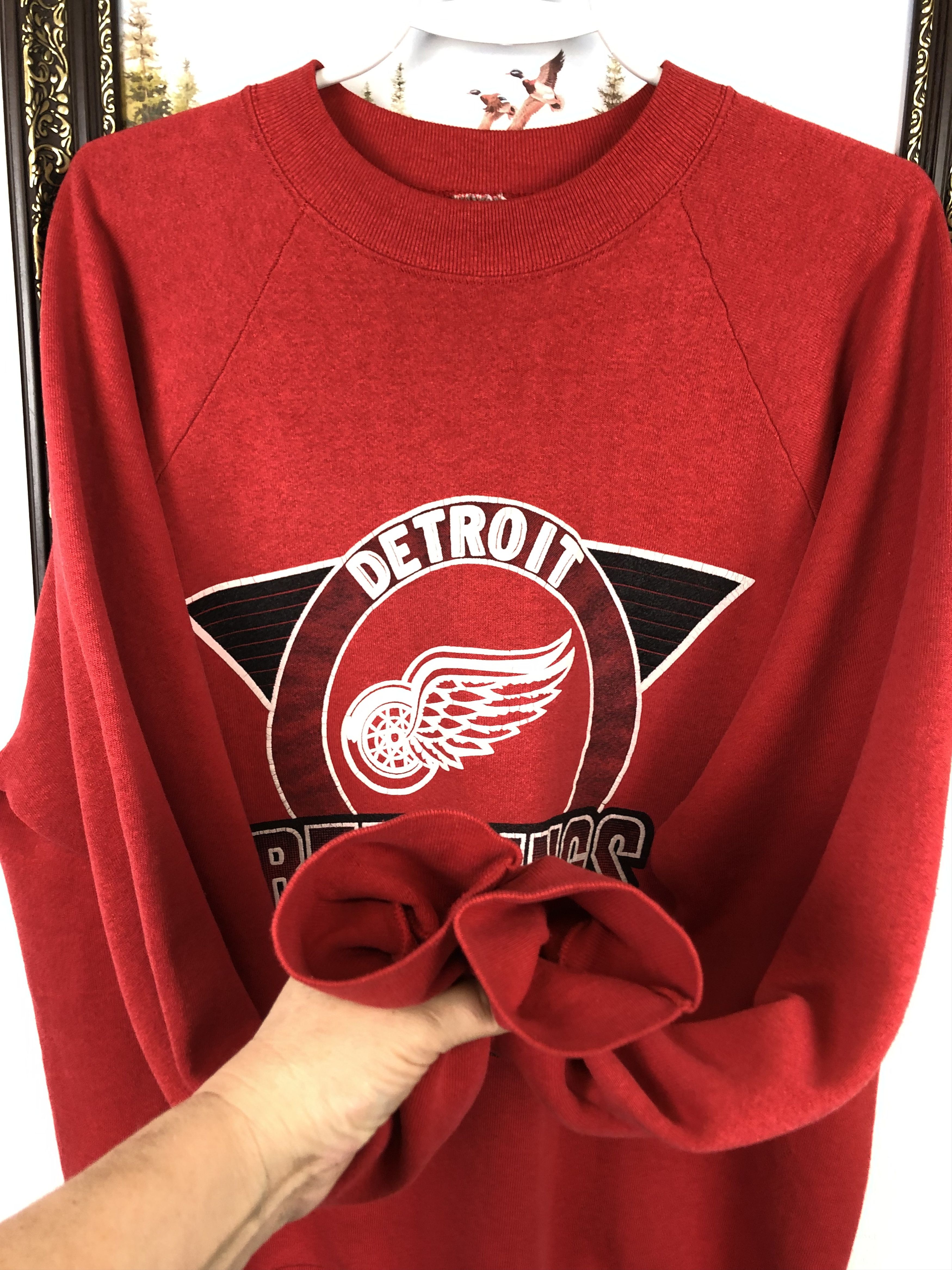 NHL Vintage 90 Detroit Red Wings Crewneck Sweatshirt NHL Hockey Size US XL / EU 56 / 4 - 5 Thumbnail