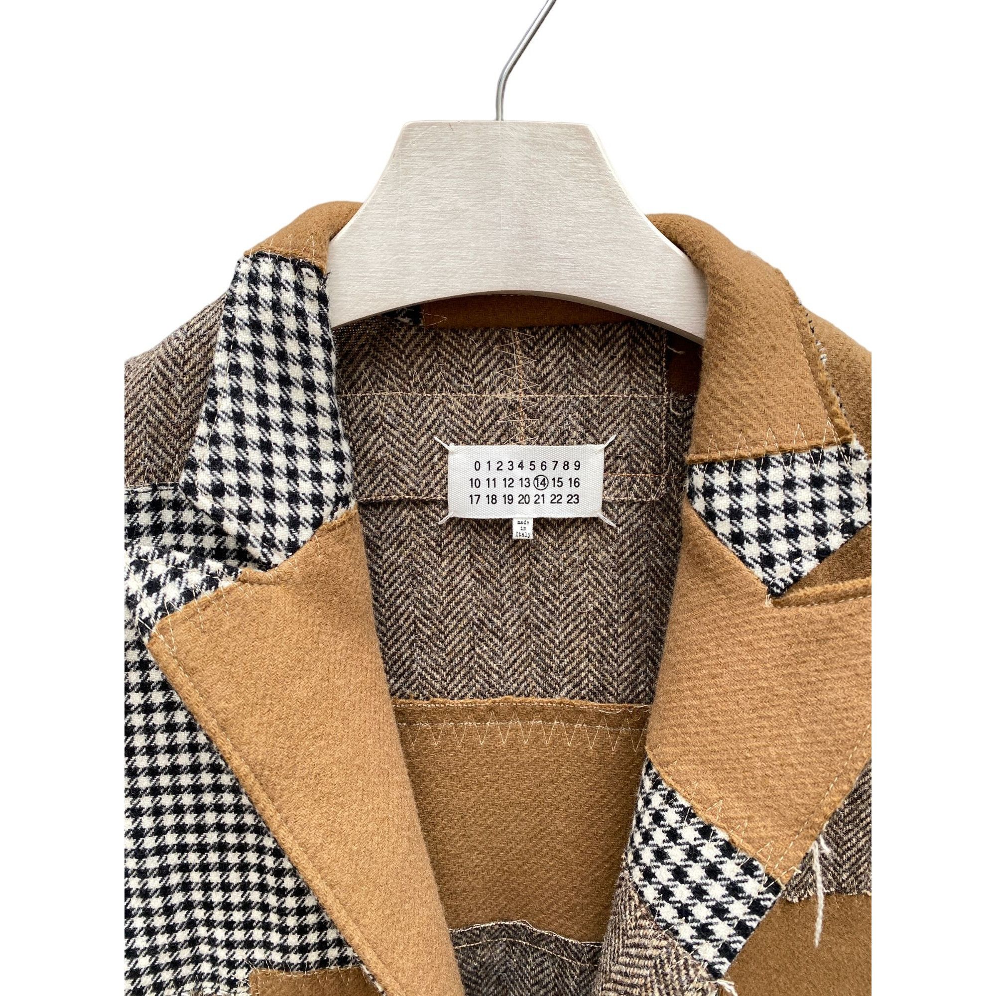 Maison Margiela 1/1 Sample FW 2017 Patchwork Wool Coat Size US M / EU 48-50 / 2 - 2 Thumbnail