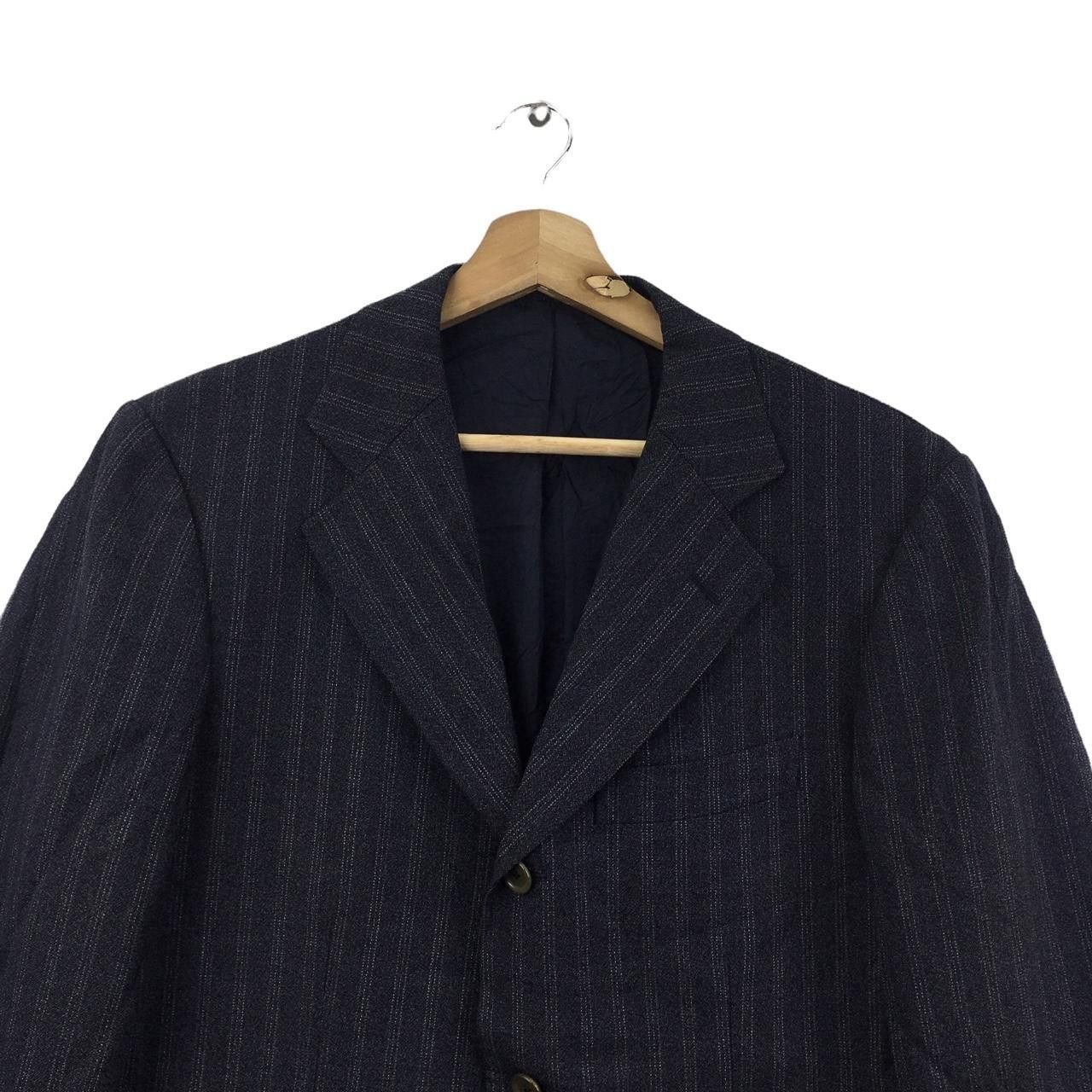 Vintage Vtg FRANCO PRINZIVALLI SARTORIA 3 Button Blazer Striped Size US M / EU 48-50 / 2 - 2 Thumbnail