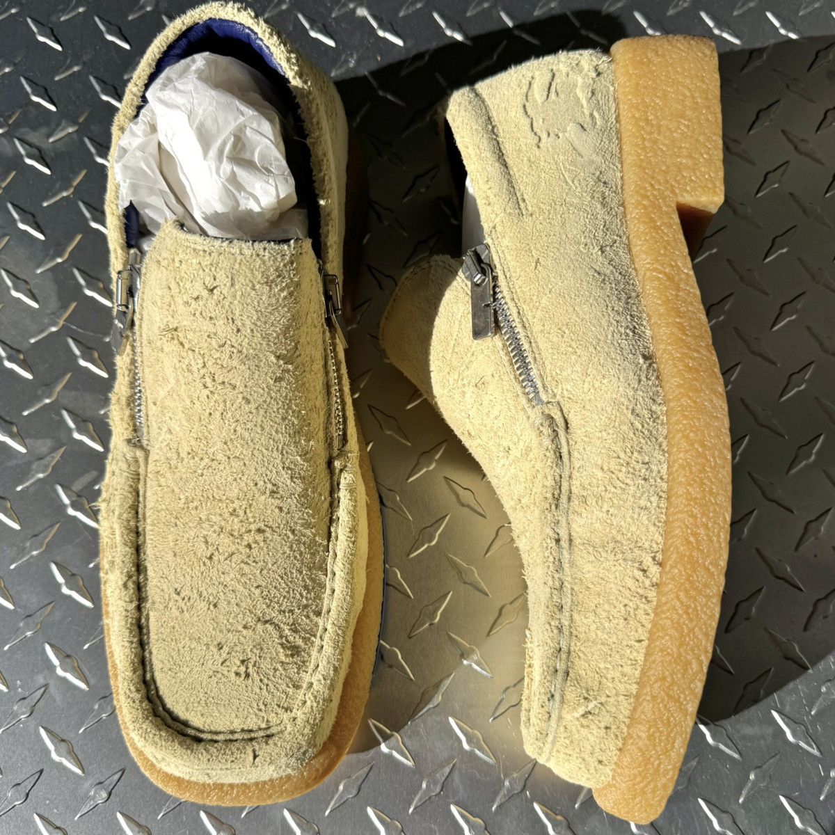 Burberry Burberry Chance Suede Loafers in Beige Nwt | Grailed