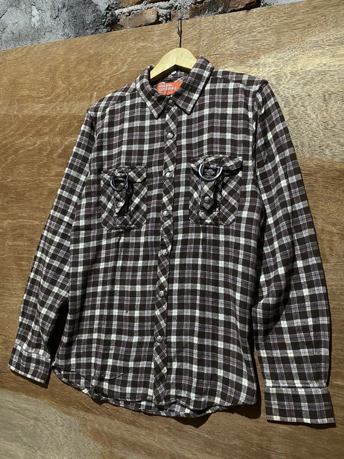 Japanese Brand Nylaus bondage plaid flannelshirt Size US M / EU 48-50 / 2 - 2 Thumbnail