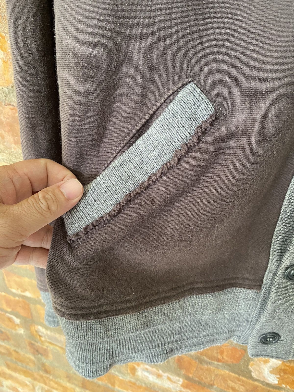 Japanese Brand × Schott 1990s Schott ''S" Patch knit heavy cardigan Size US S / EU 44-46 / 1 - 7 Thumbnail