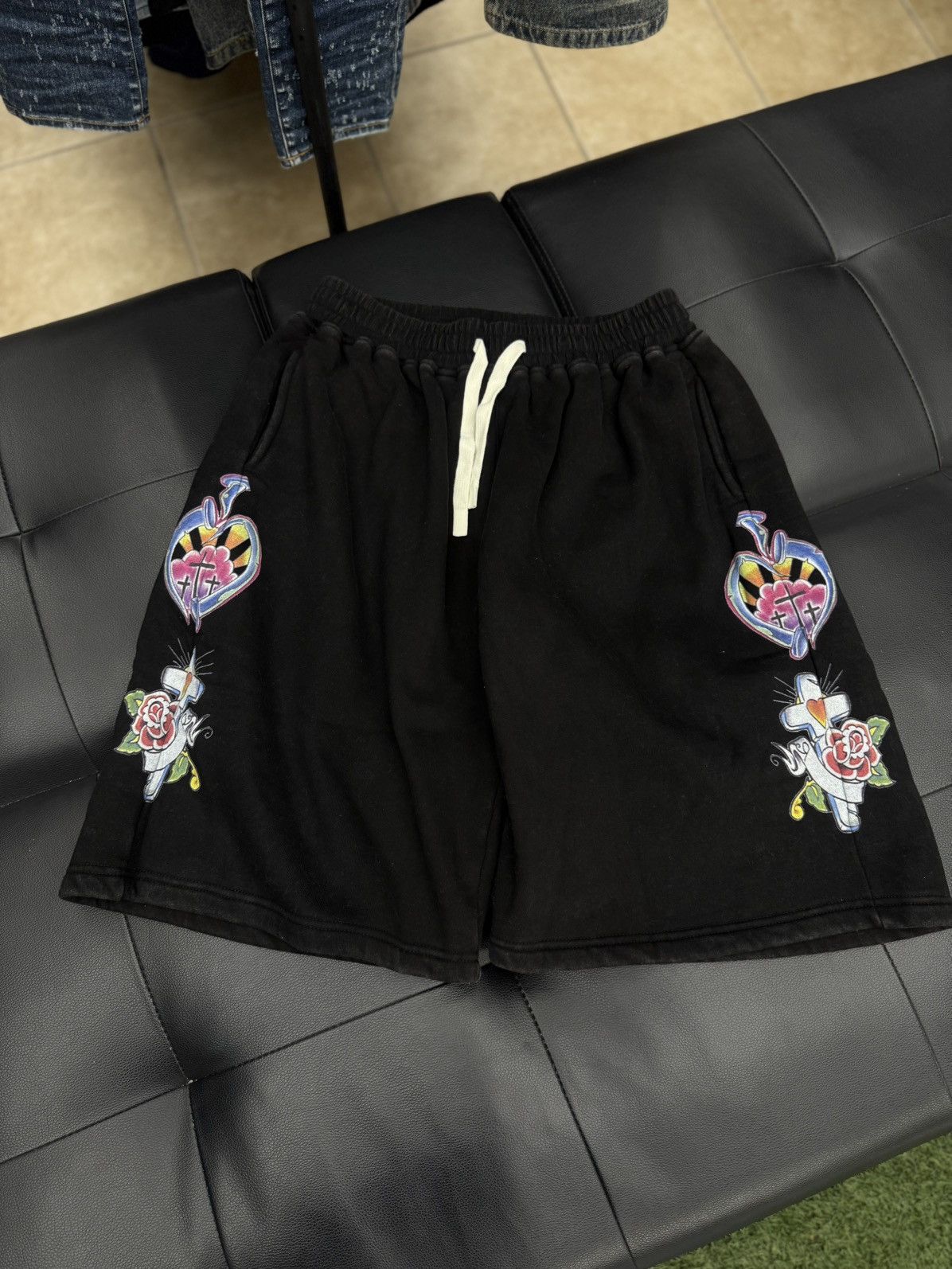 Other We Are Righteous Black Cotton Shorts Size XL (NEW) Size US 34 / EU 50 - 1 Thumbnail