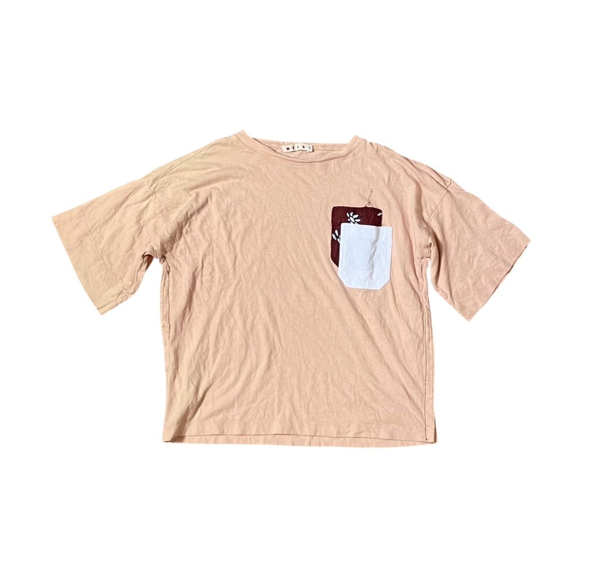 Marni Marni patch pocket light pink boxy tee Size US S / EU 44-46 / 1 - 1 Thumbnail