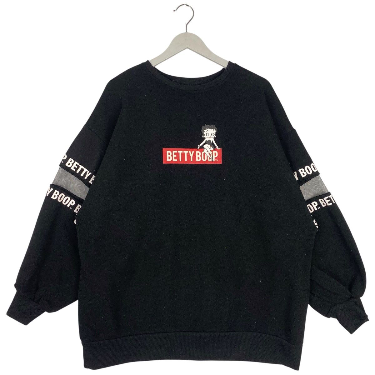 Vintage Strange X BettyBoop Printed Crewneck Sweatshirt