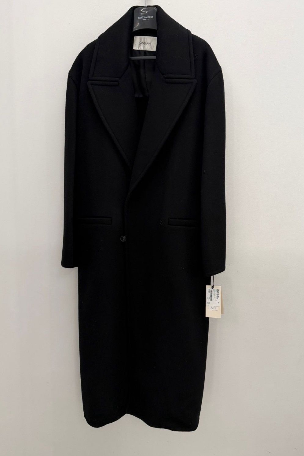 Saint Laurent Paris Saint Laurent oversized coat in brushed cashemere and wool Size XS / US 0-2 / IT 36-38 - 3 Thumbnail