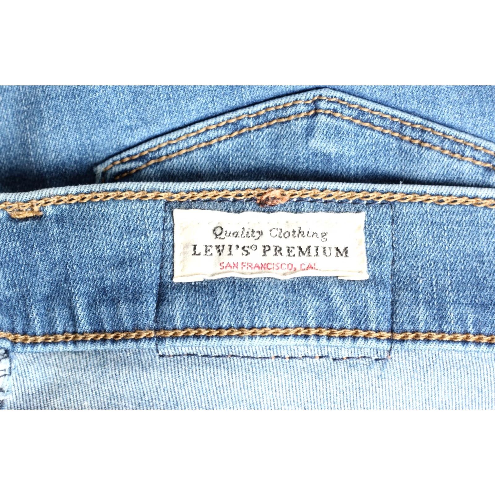Levi's LEVI’S 710 SUPER SKINNY PREMIUM Big E Stretch Jeans Women W28 L32 DZ7889 Jeans Woman Slim Mid Rise 5-Pocket Blue Size 28" / US 6 / IT 42 - 7 Thumbnail