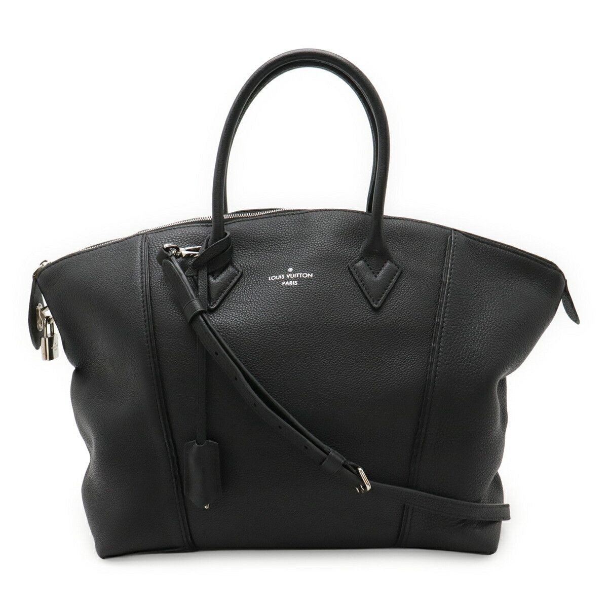 Louis Vuitton Louis Vuitton Louis Vuitton Lockit MM Veau Cachemire 2way bag Leather Shoulder Bag M94592 DUTY FREE for USA Size ONE SIZE - 1 Thumbnail