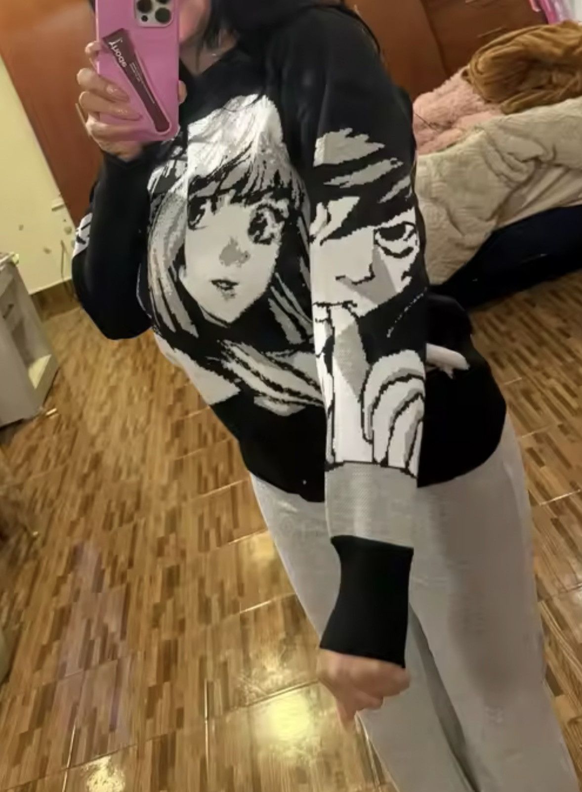 Japanese Brand Anime Graphic Knit Sweater Size US XL / EU 56 / 4 - 14 Thumbnail
