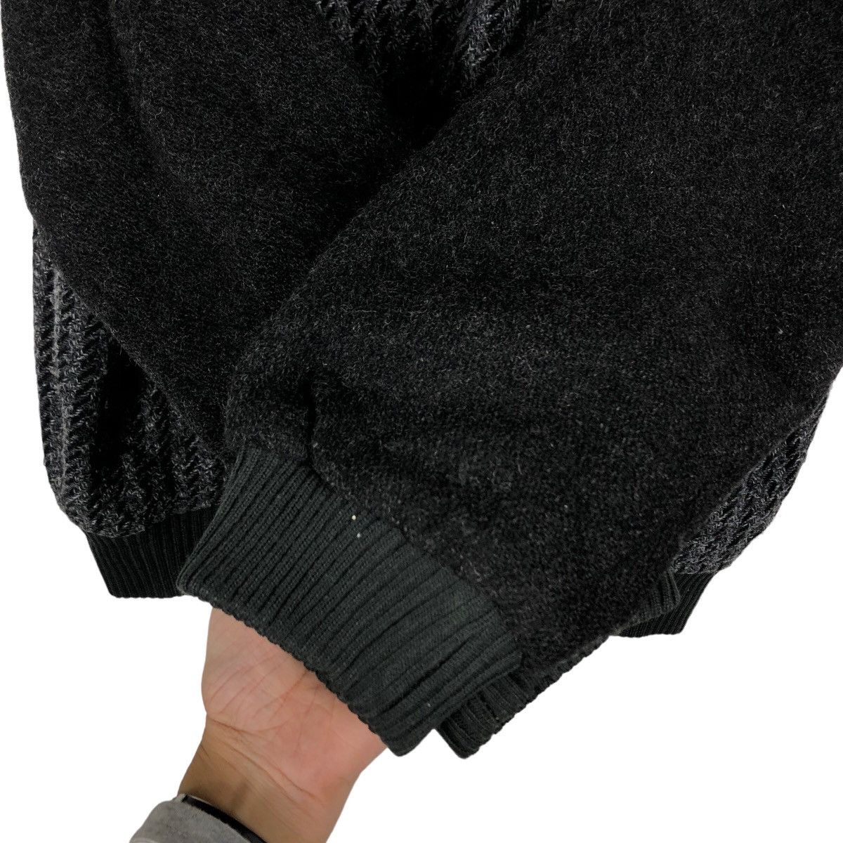 Japanese Brand 🔥Issey Miyake Ceronias Bomber Jacket Herringbone Wool Size US L / EU 52-54 / 3 - 12 Thumbnail