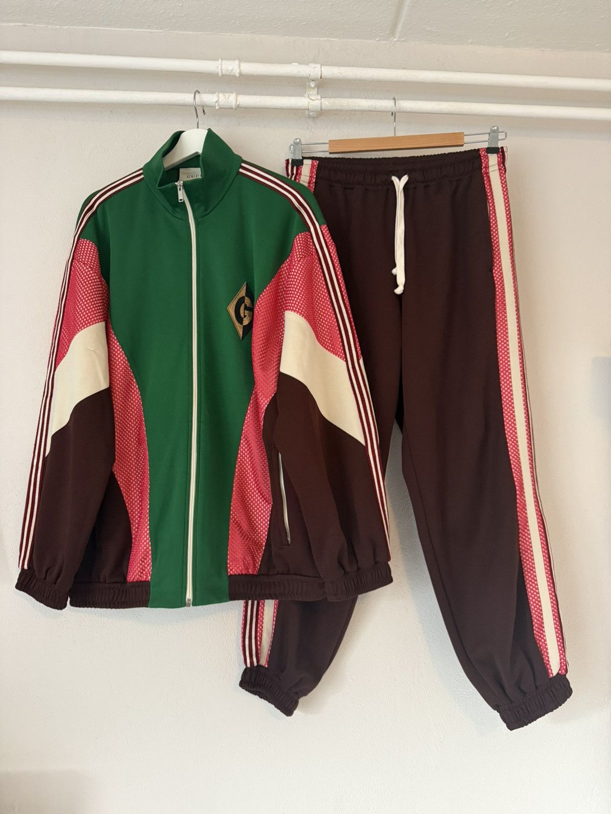 Gucci Gucci Colorblock Track Jacket and Pants Set Size US M / EU 48-50 / 2 - 1 Thumbnail