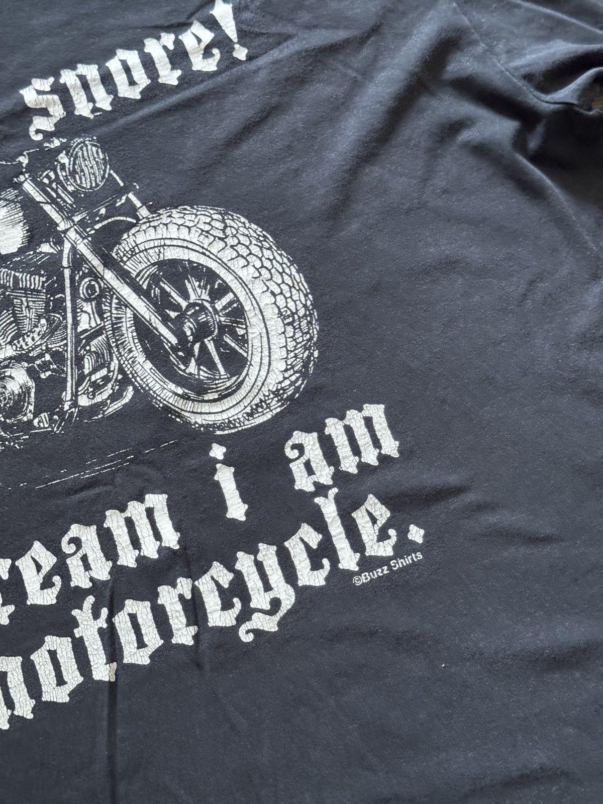 Vintage Vintage Buzz Shirts Motorcycle Harley Davidson Style Tee Size US XL / EU 56 / 4 - 3 Thumbnail