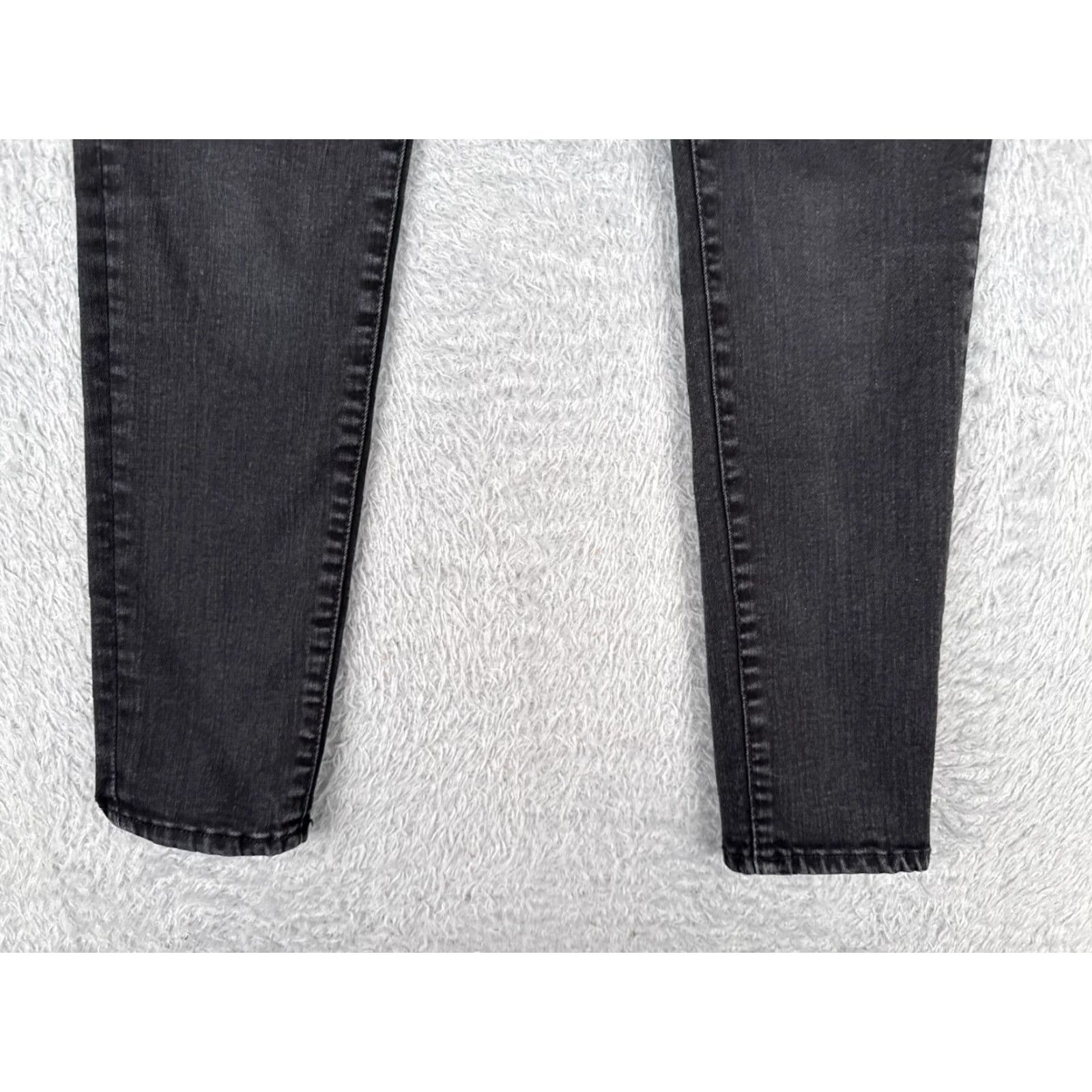 Gap Gap Jeans Womens Jeans 6 Black Denim 28x27 Mid Rise Skinny Stretch 5-Pocket City GAP 1969 Womens Clothing Size 28" / US 6 / IT 42 - 2 Thumbnail