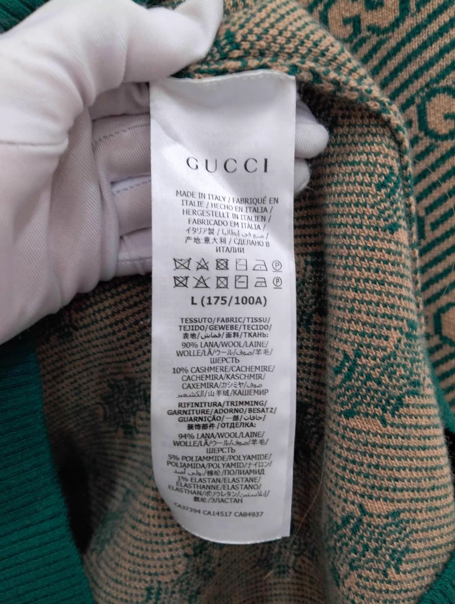Gucci GUCCI GG Stripe Wool Cardigan L 95 New Size US L / EU 52-54 / 3 - 4 Thumbnail