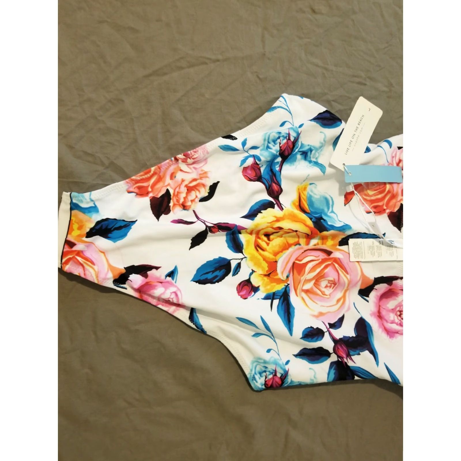 Vintage Cupshe Bikini Bathing Suit White Black Womens L Size L / US 10 / IT 46 - 6 Thumbnail
