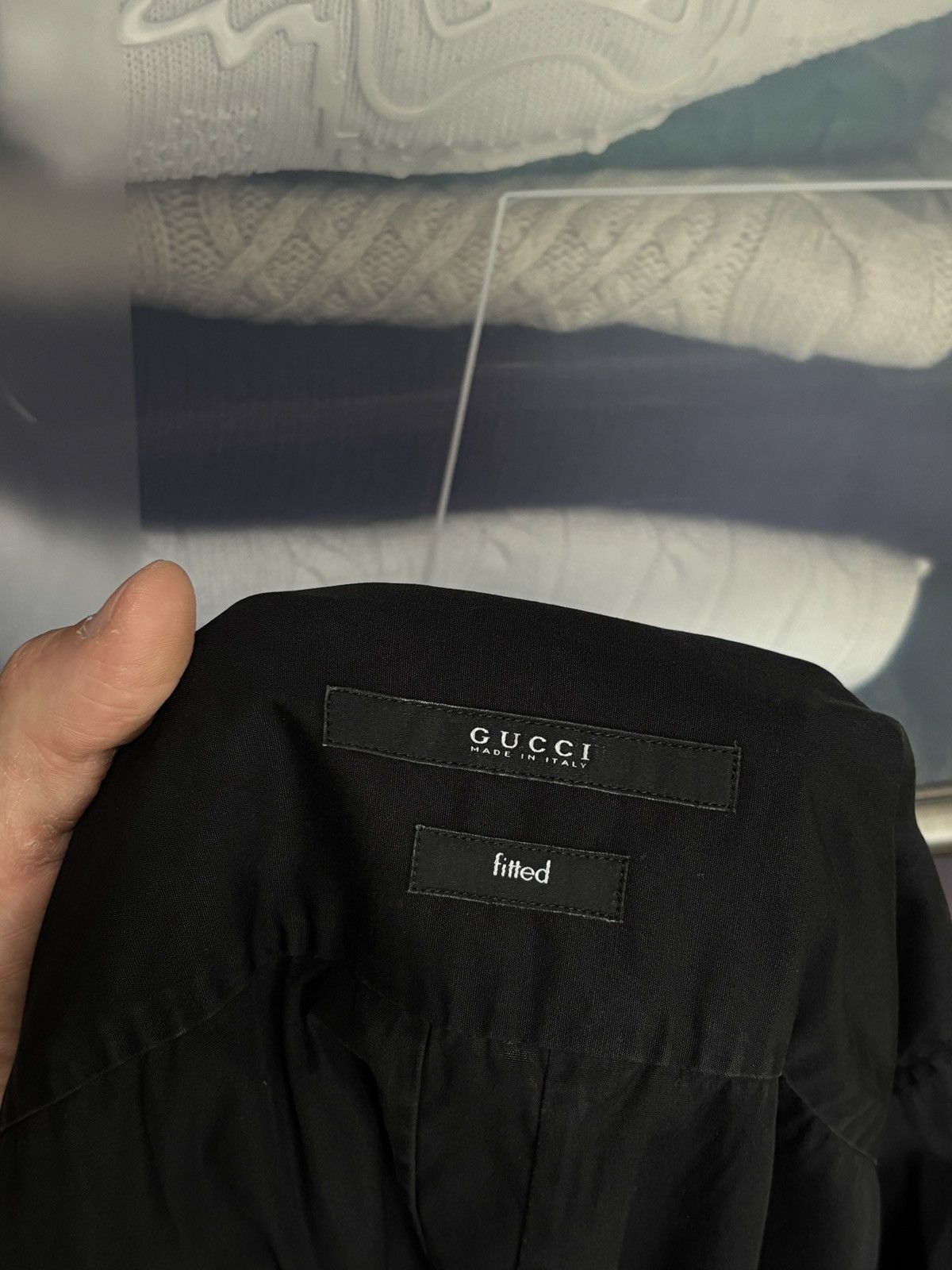 Gucci Gucci Vintage Black Designer Pocket Shirt Tom Ford Era Size US M / EU 48-50 / 2 - 9 Thumbnail