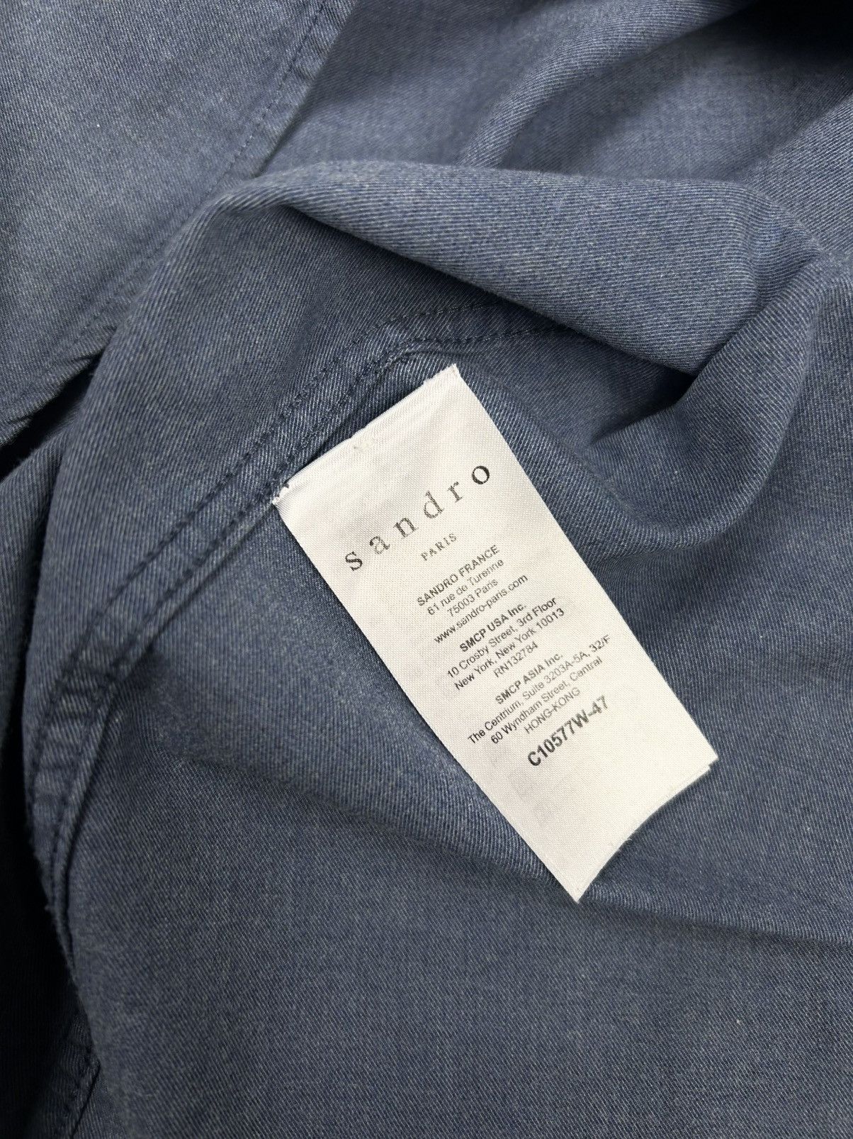 Sandro × Vintage Sandro Paris Luxury Button up Shirts Size US L / EU 52-54 / 3 - 10 Thumbnail