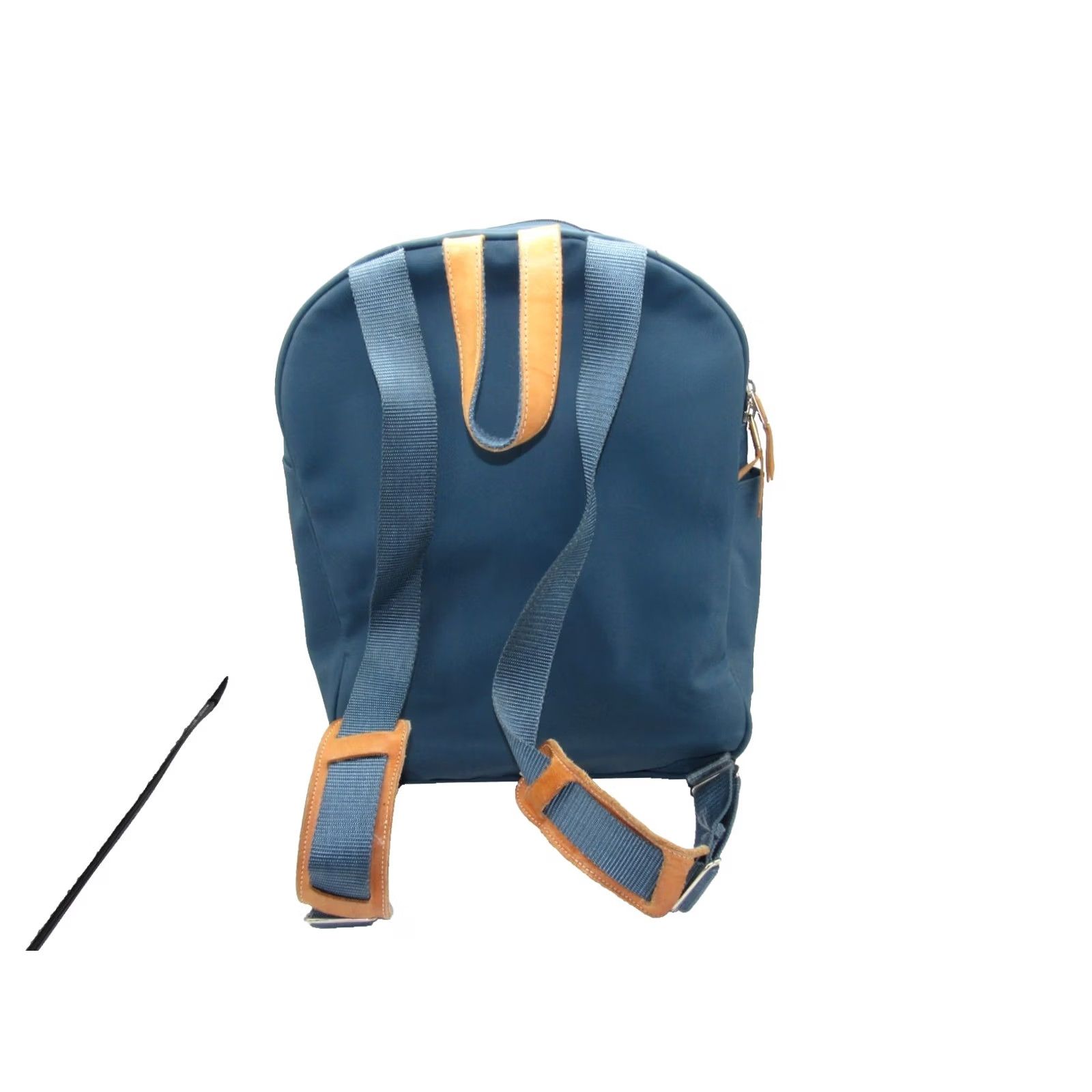 Vintage Jon Hart Backpack in Teal Blue Coated Canvas Leather Trim Size M / US 6-8 / IT 42-44 - 4 Thumbnail