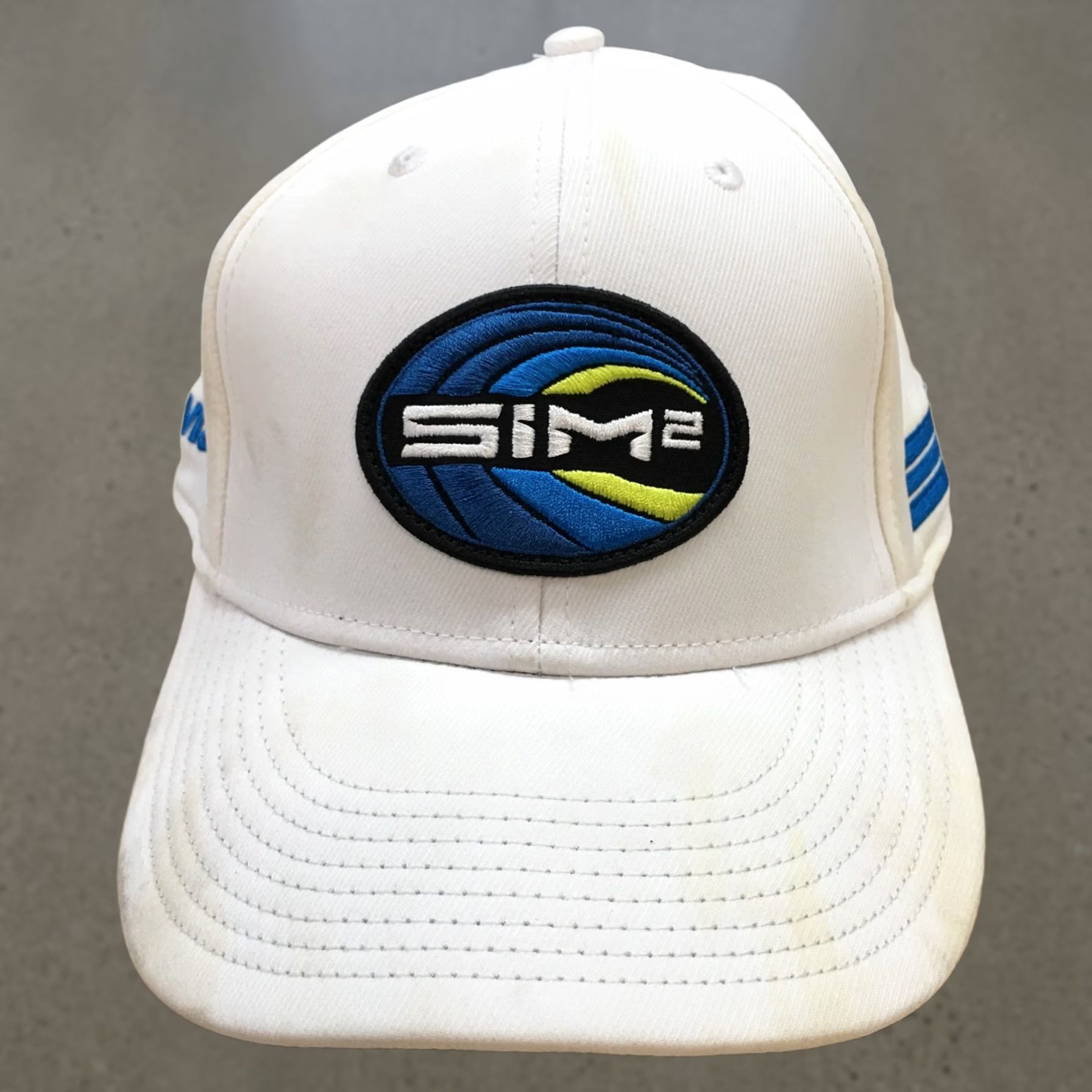 TaylorMade Taylor Made SIM 2 Baseball Cap Hat Mens White OS Curved Brim Embroidered Logo Size ONE SIZE - 1 Thumbnail