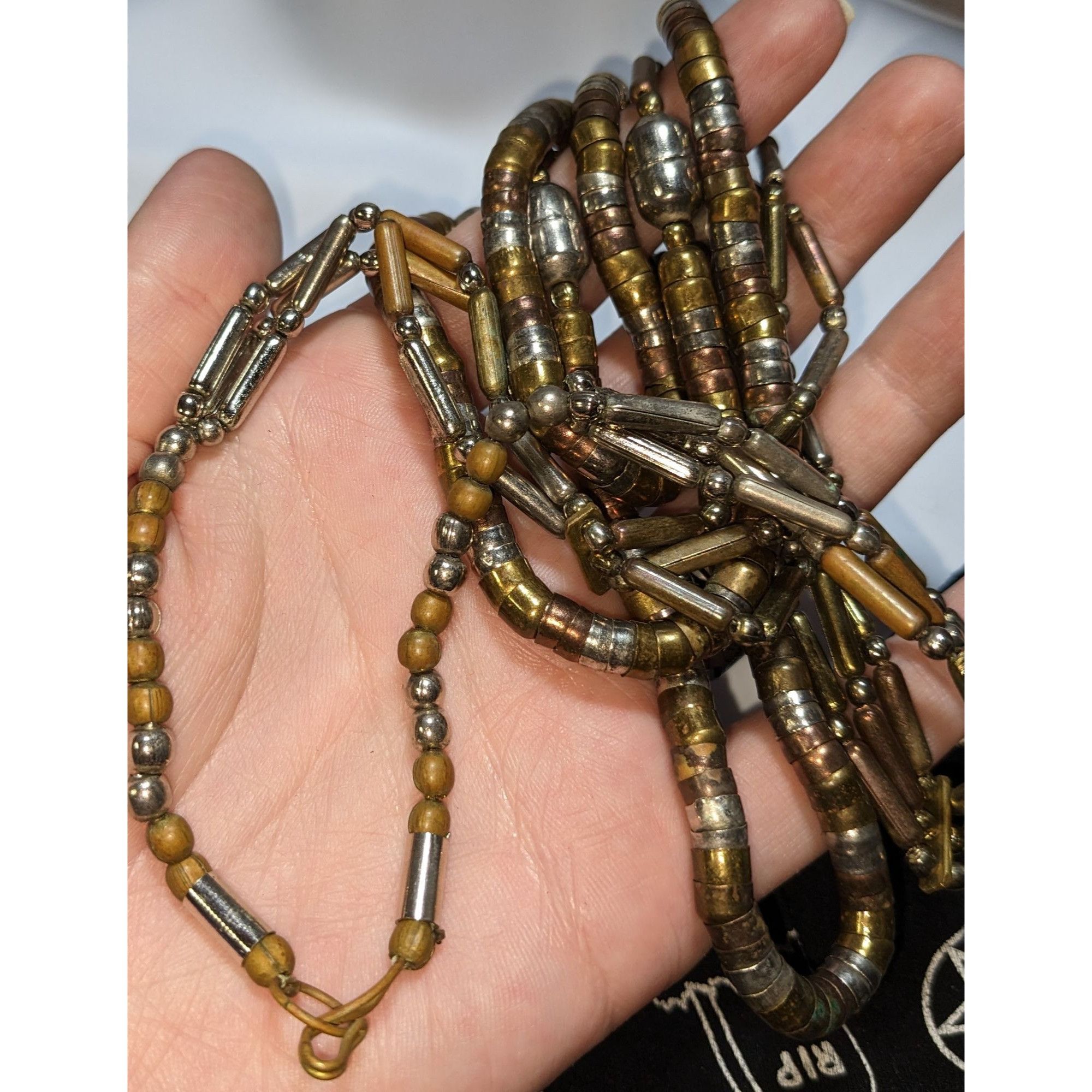 Other Vintage Brutalist Multi-Strand Metal Bead Necklace Size ONE SIZE - 4 Thumbnail