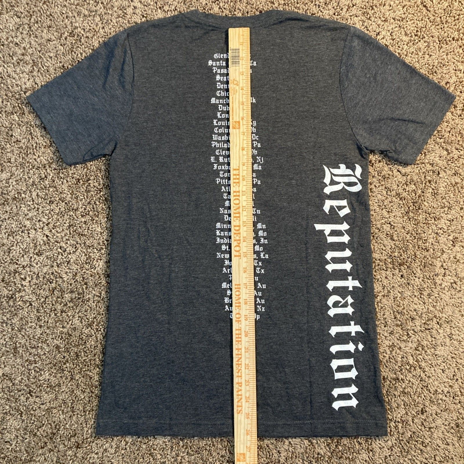 Designer × Vintage Taylor Swift Reputation Tour 2018 T-Shirt Gray Adult S Size US S / EU 44-46 / 1 - 5 Thumbnail