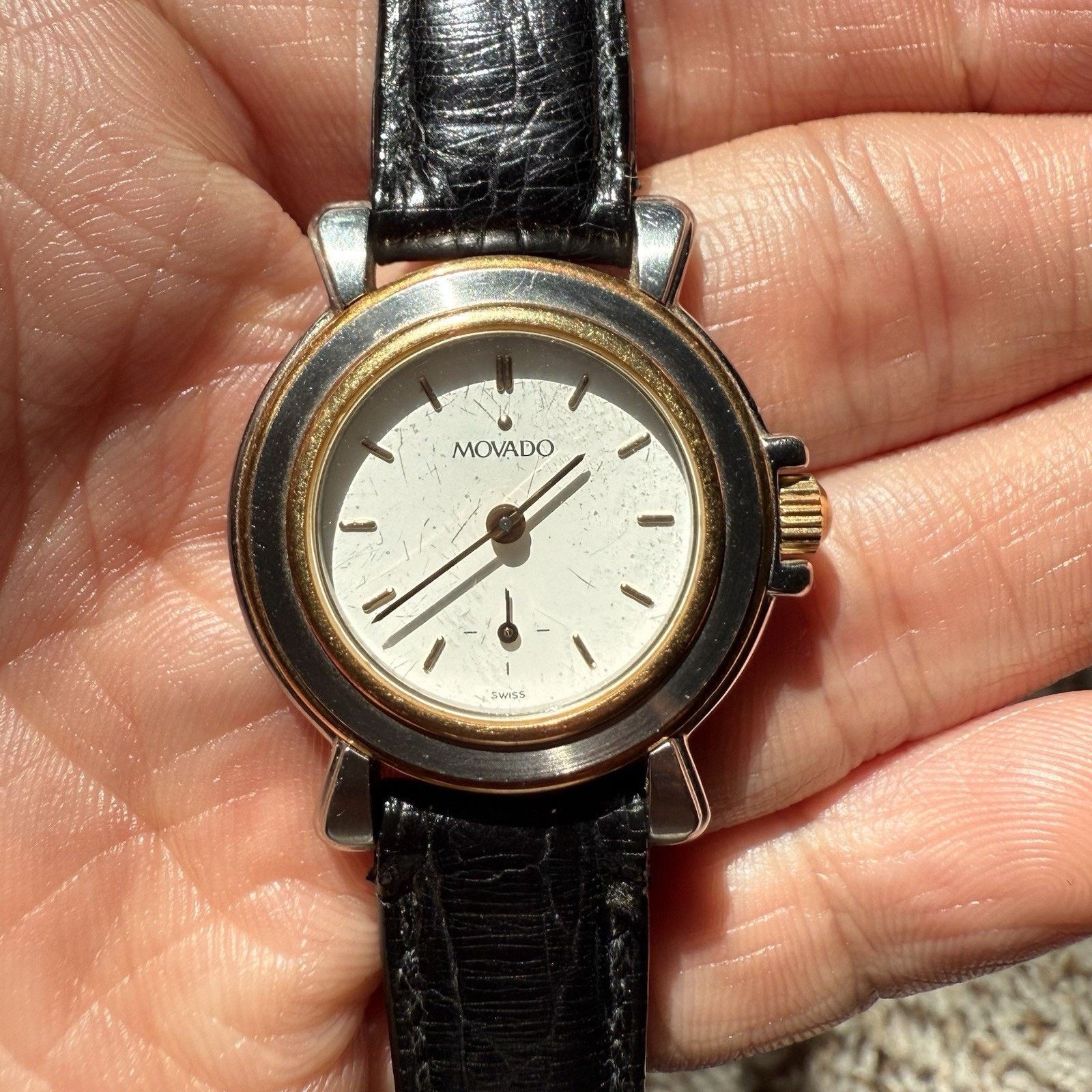 Movado Vintage Movado Folio Manual Watch Two Tone 18k Gold 26mm Size ONE SIZE - 11 Thumbnail